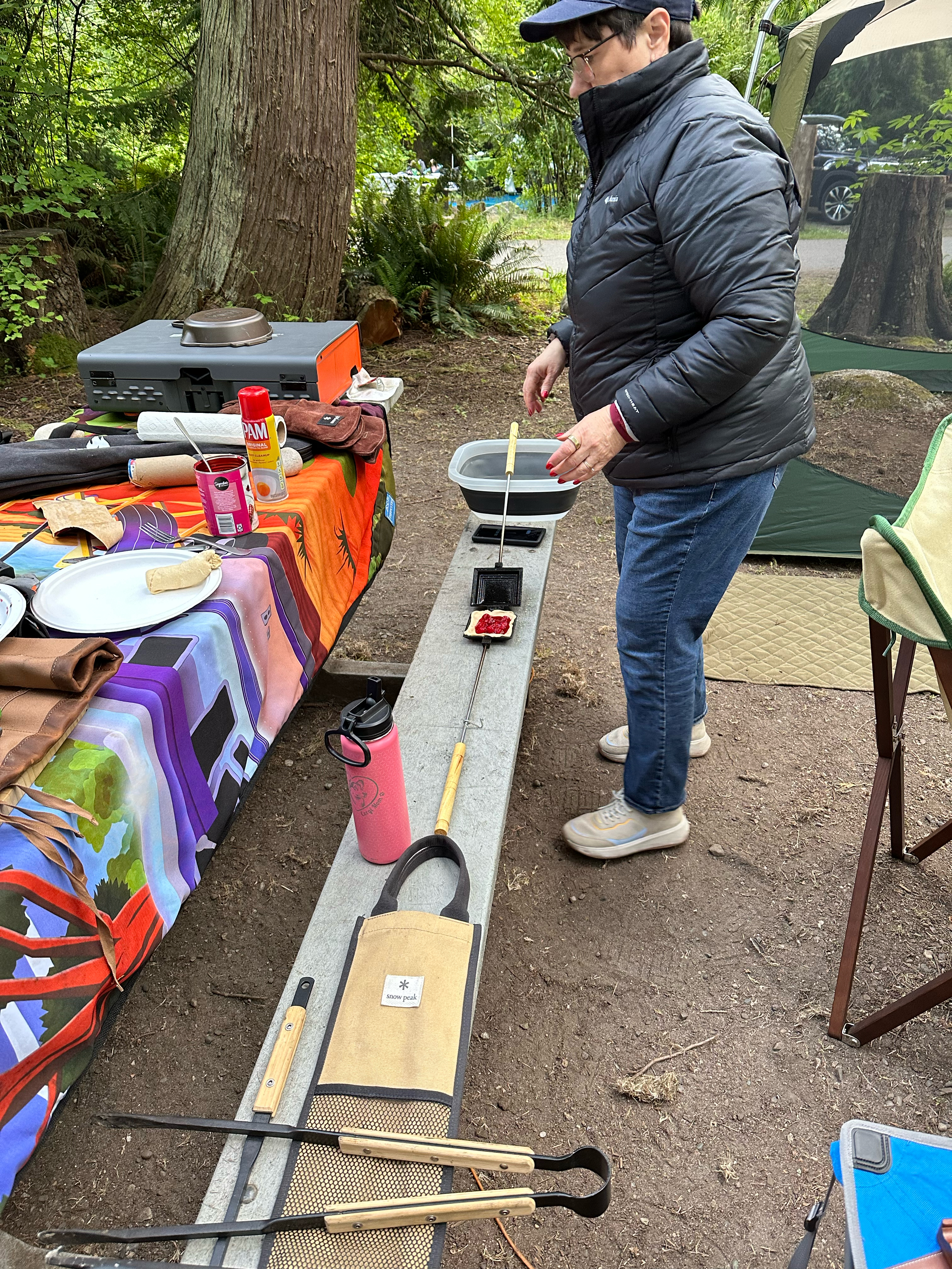 An Action Shot of Noel’s Pie Making 