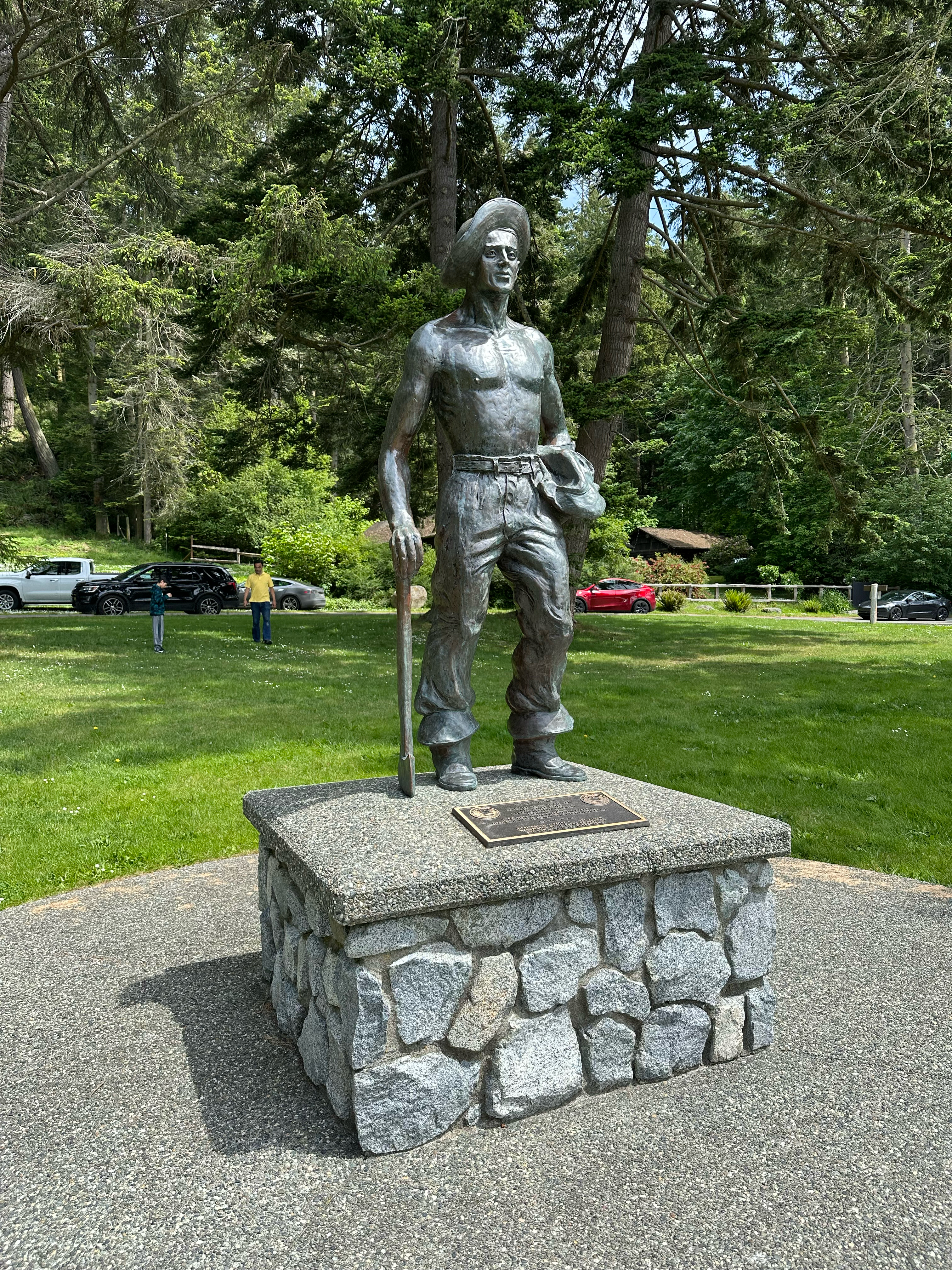 Statue dedicated to CCC workers 