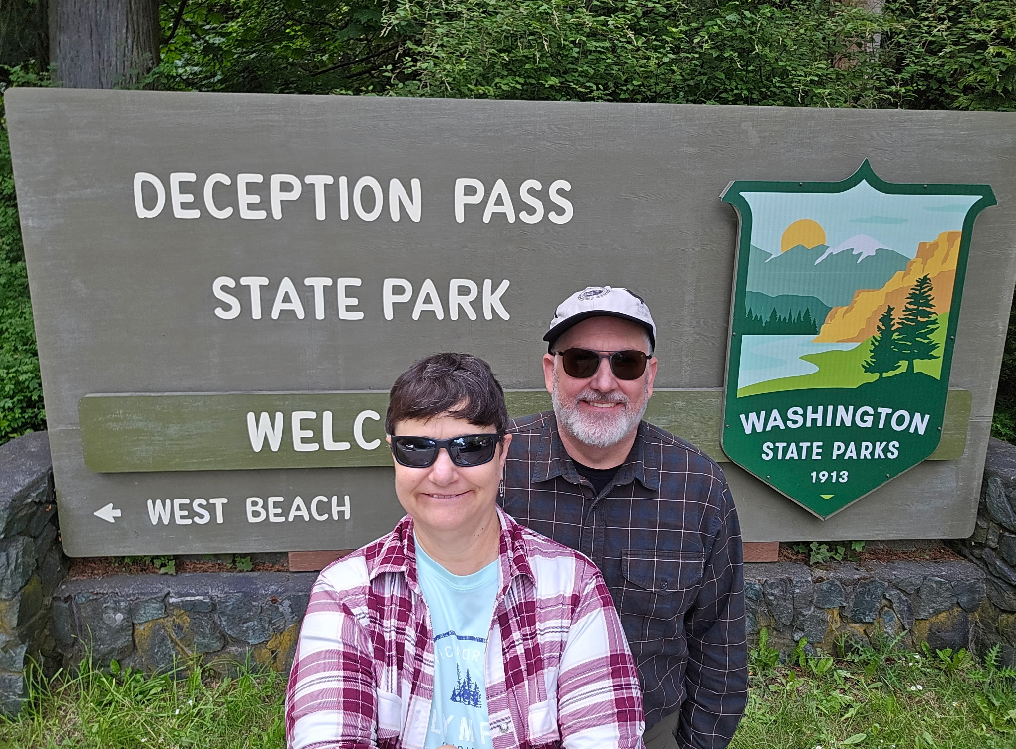 Our mandatory “selfie” in front of the State Parks Welcome sign
