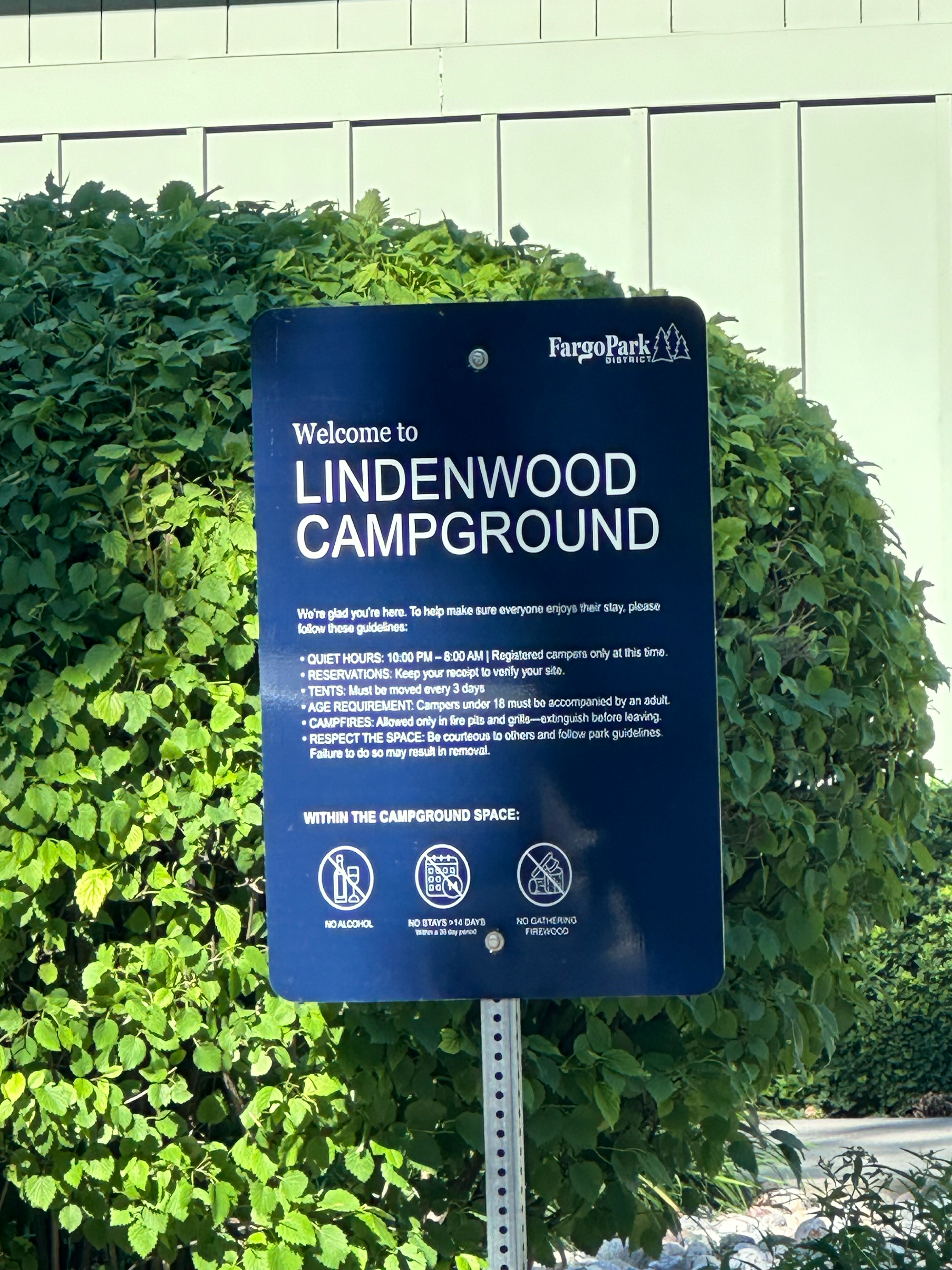 We enjoyed Lindenwood Campground in Fargo, ND. 