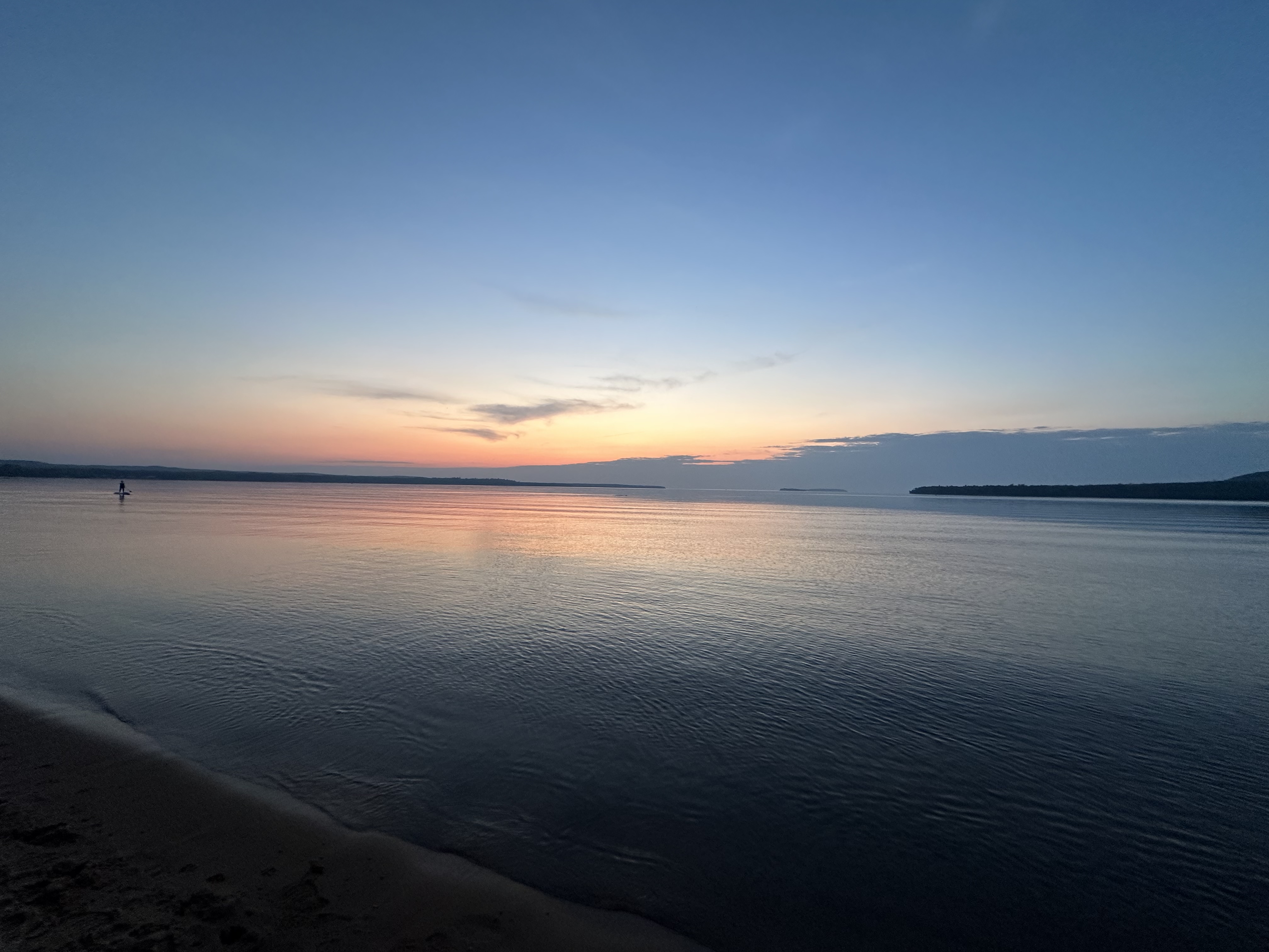 The sunset view from our camping spot 