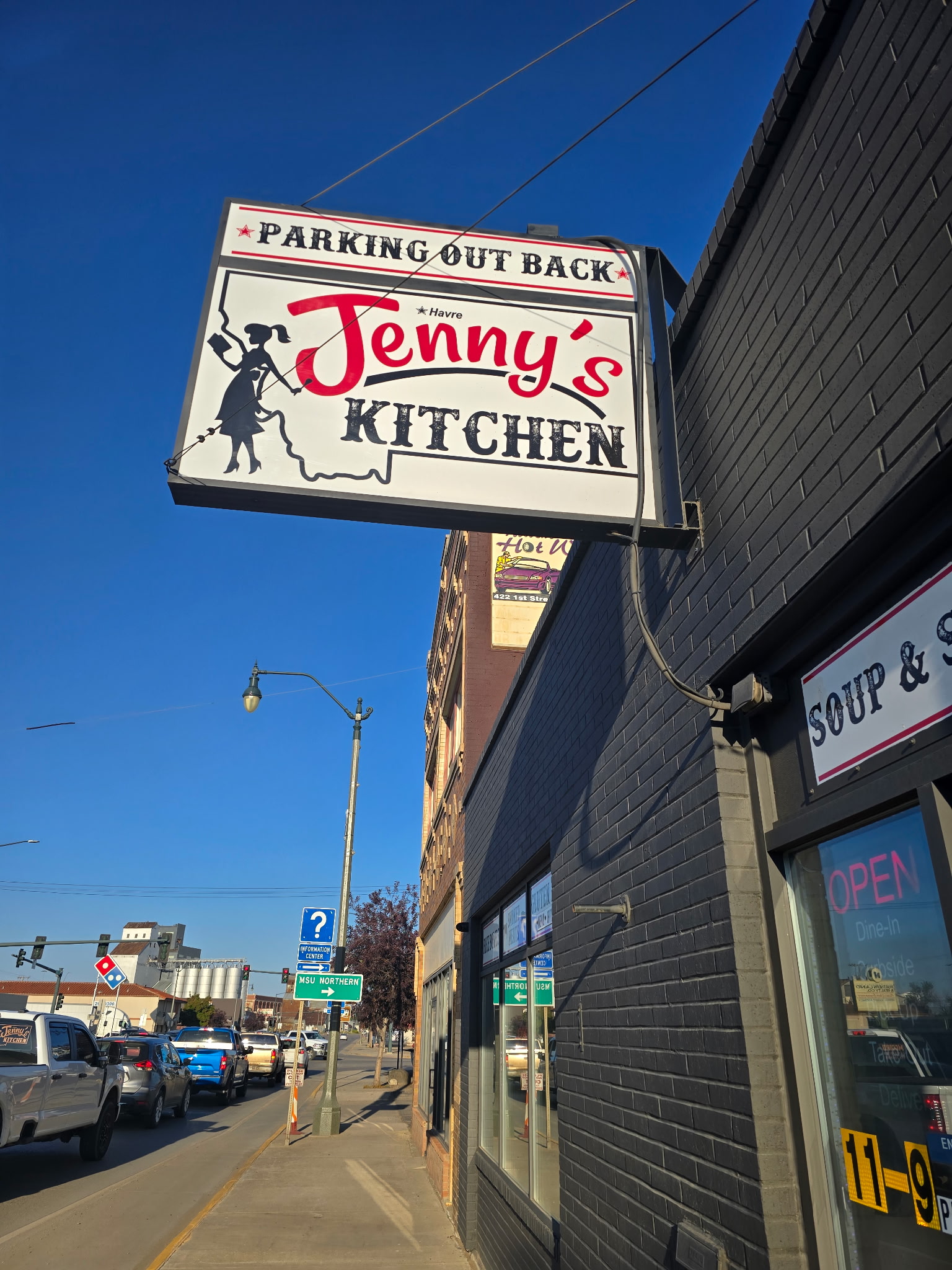 We enjoyed dinner at Jenny’s Kitchen in downtown Havre