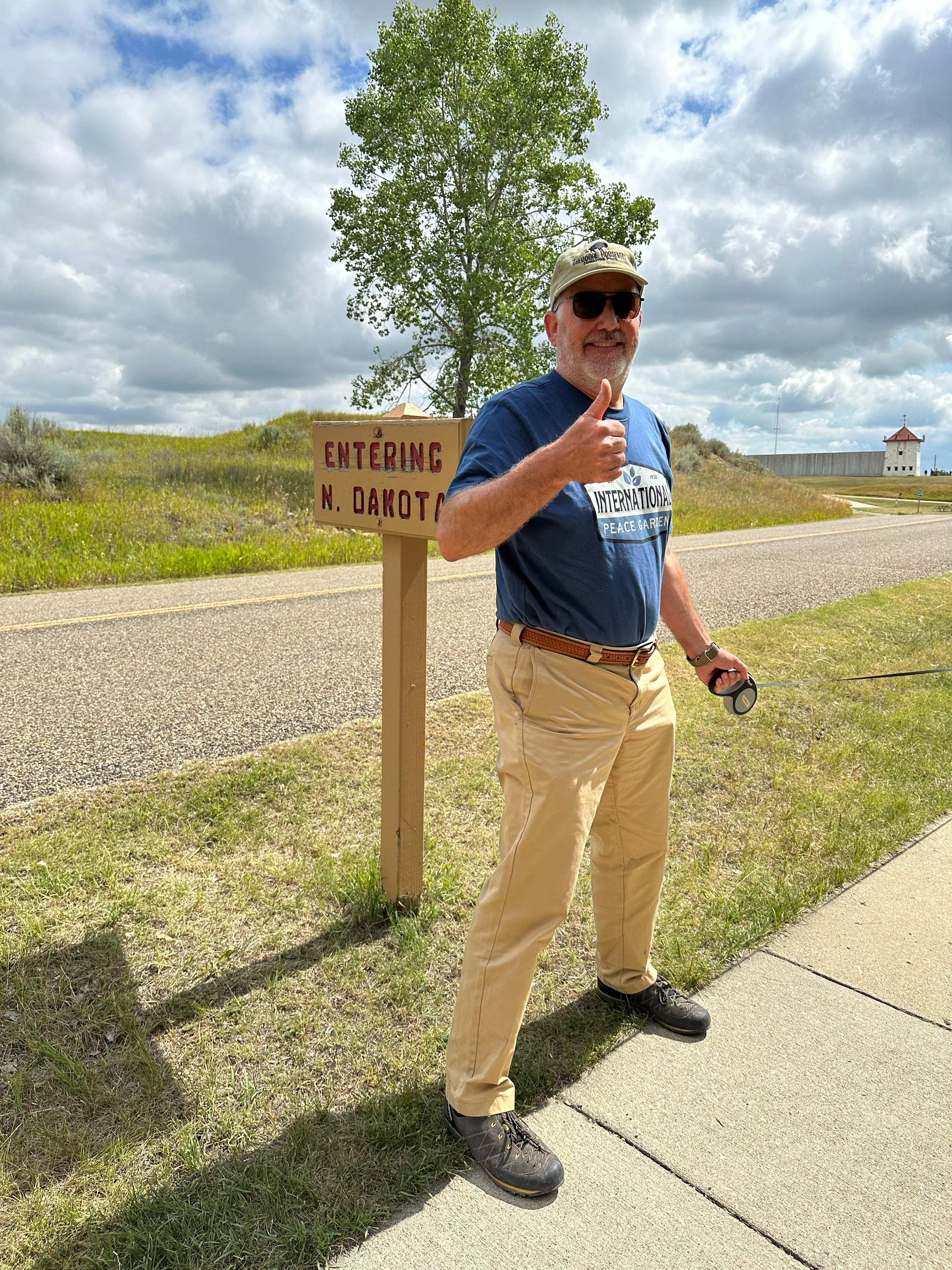 Half of me in North Dakota