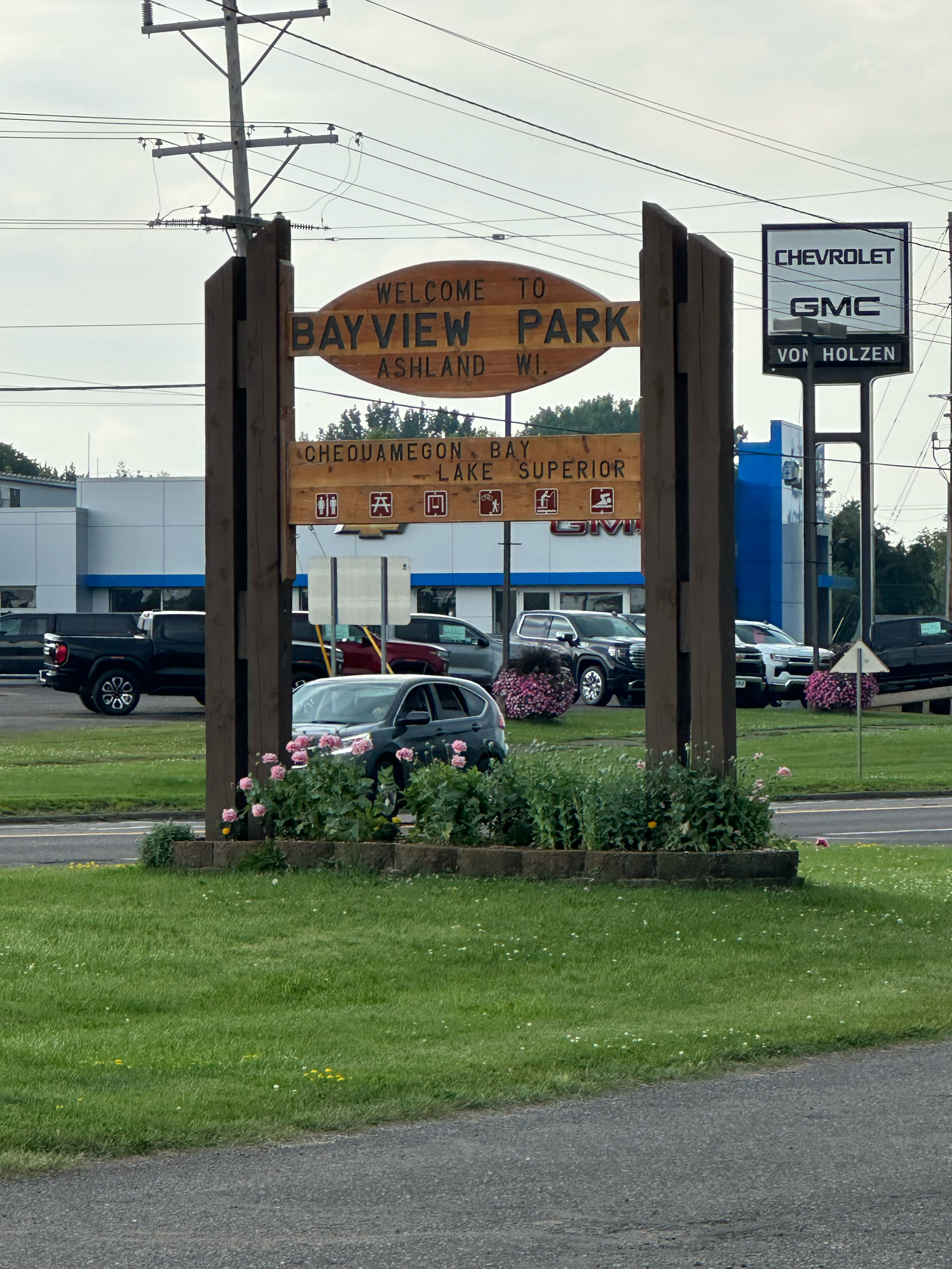 A roadside park along the way