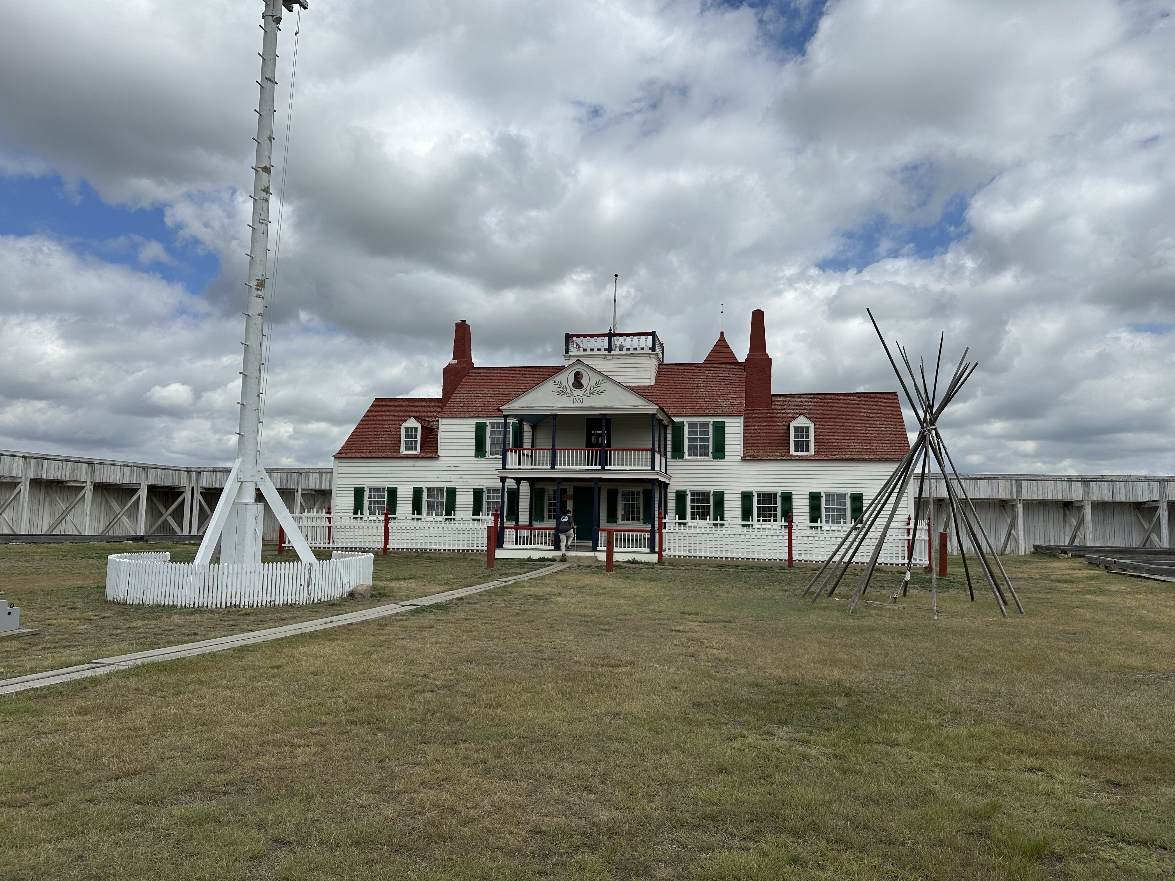 The Main House and Visitor Center from inside the Fort