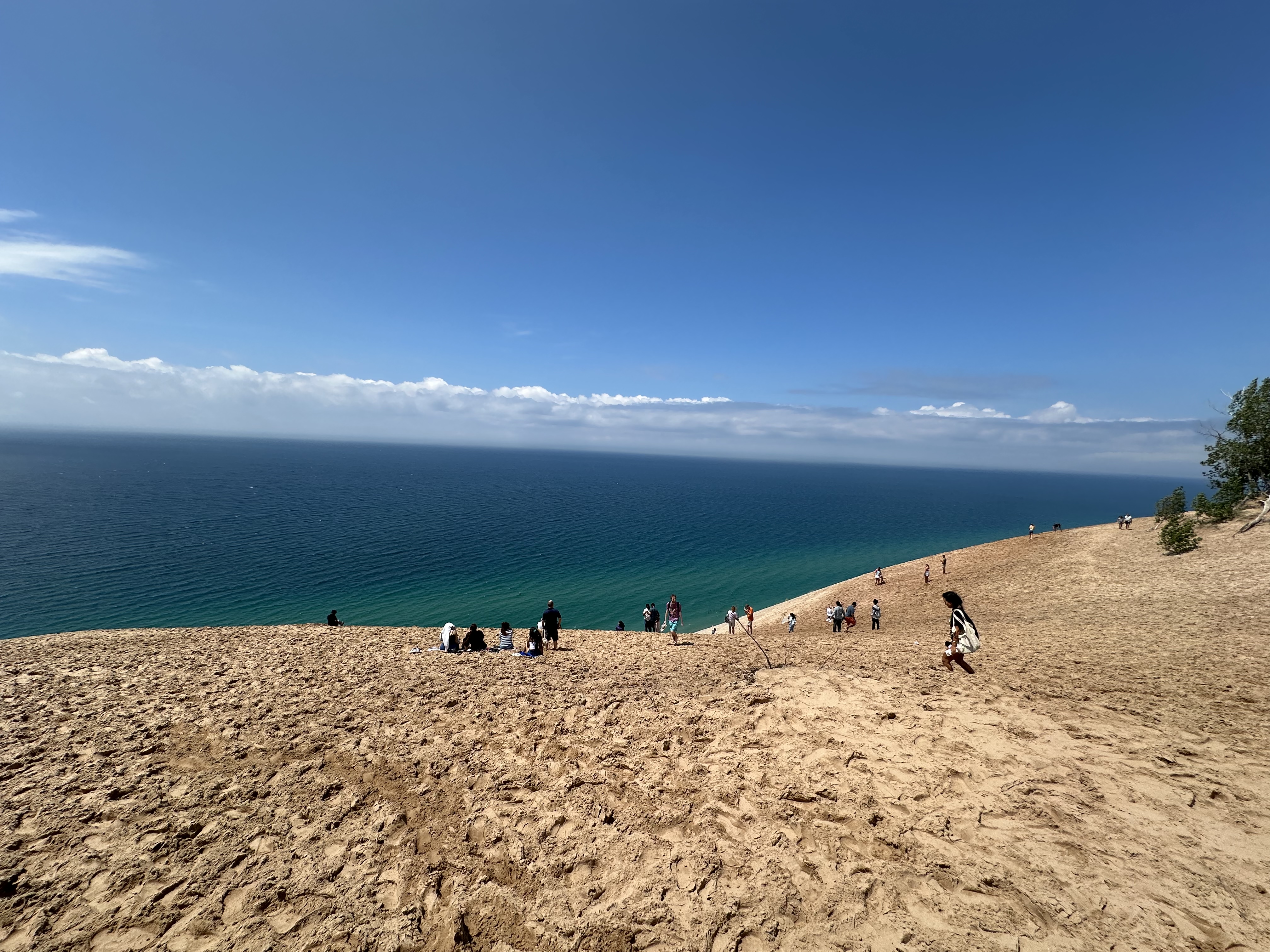 The dunes were also spectacular … and very steep 