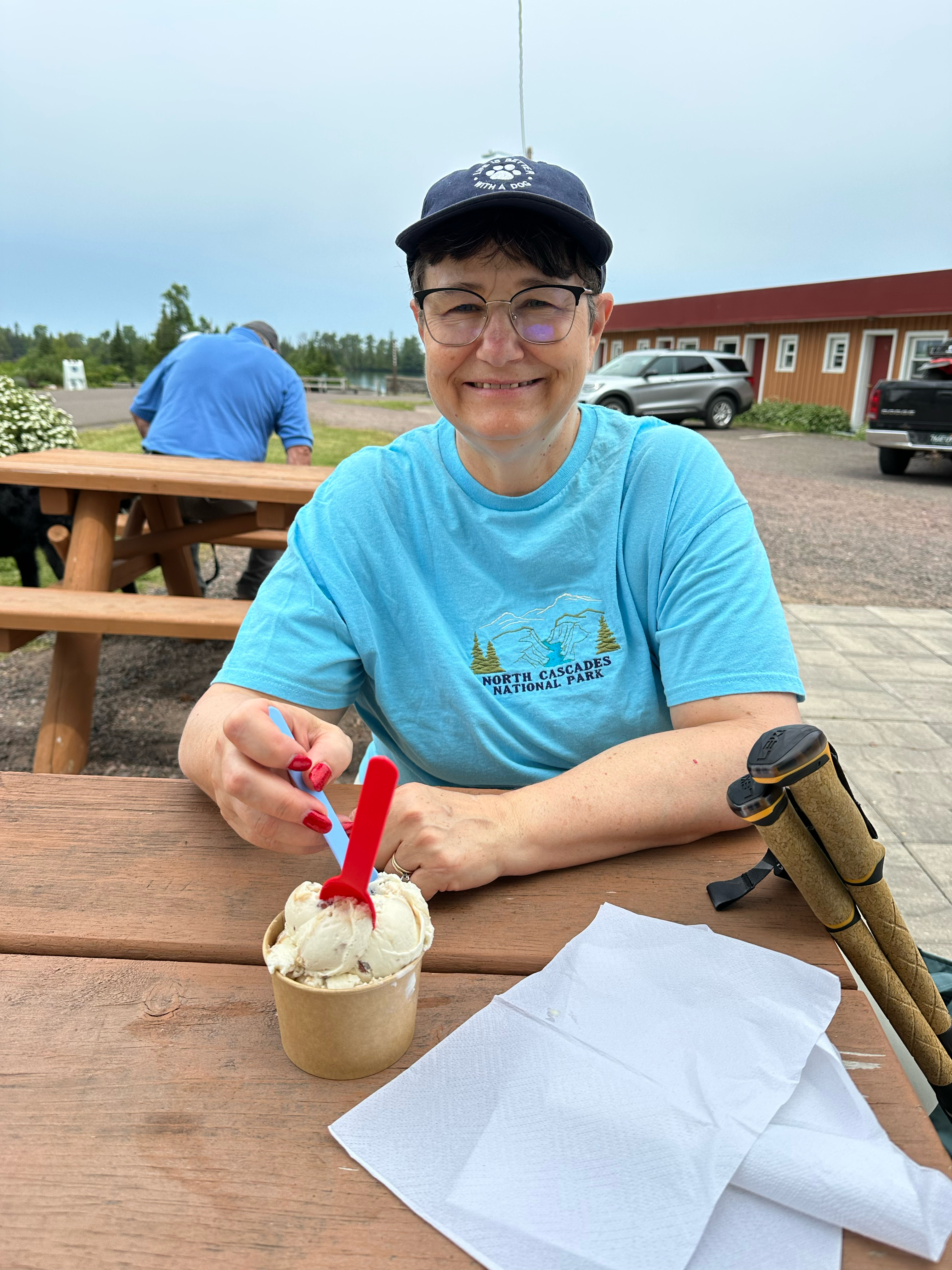 It wouldn’t be a 4th of July without some Ice Cream by the beach …. 