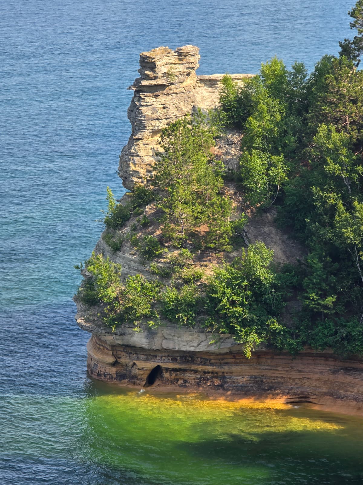 Miners Castle Rock Formation at Pictured Rocks National Lakeshore