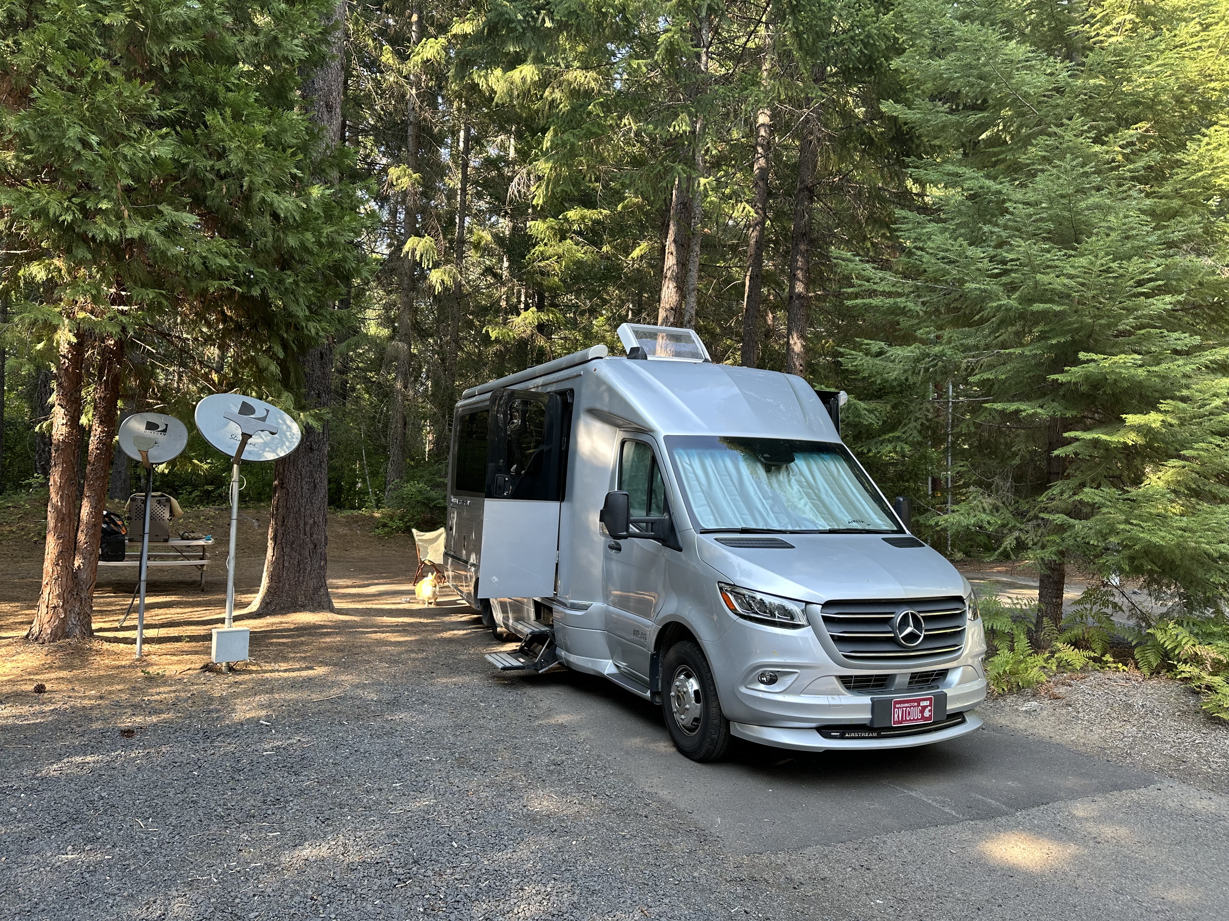 Our camping spot at Crater Lake RV Park