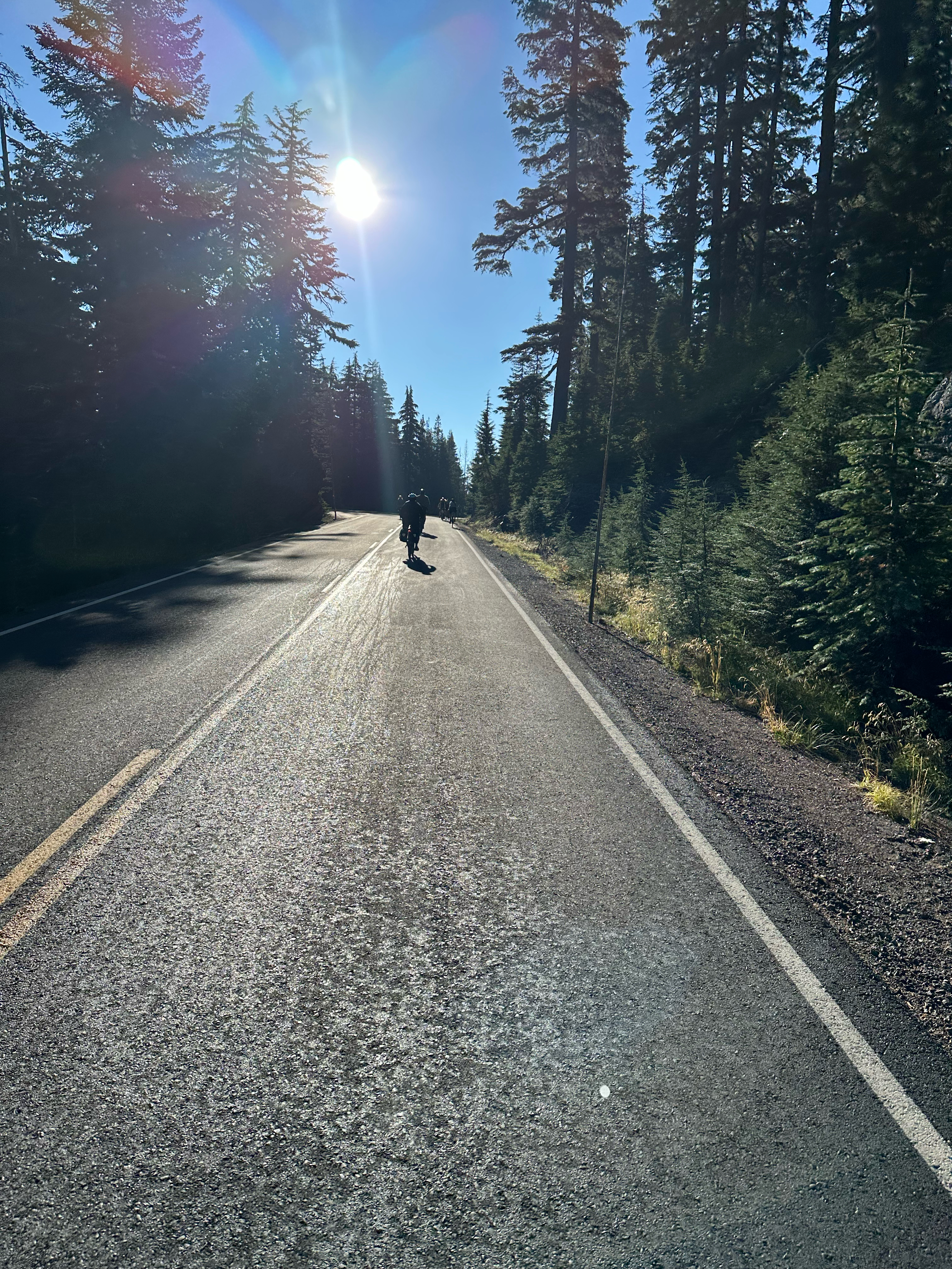 Some steep hills were on the Ride the Rim event