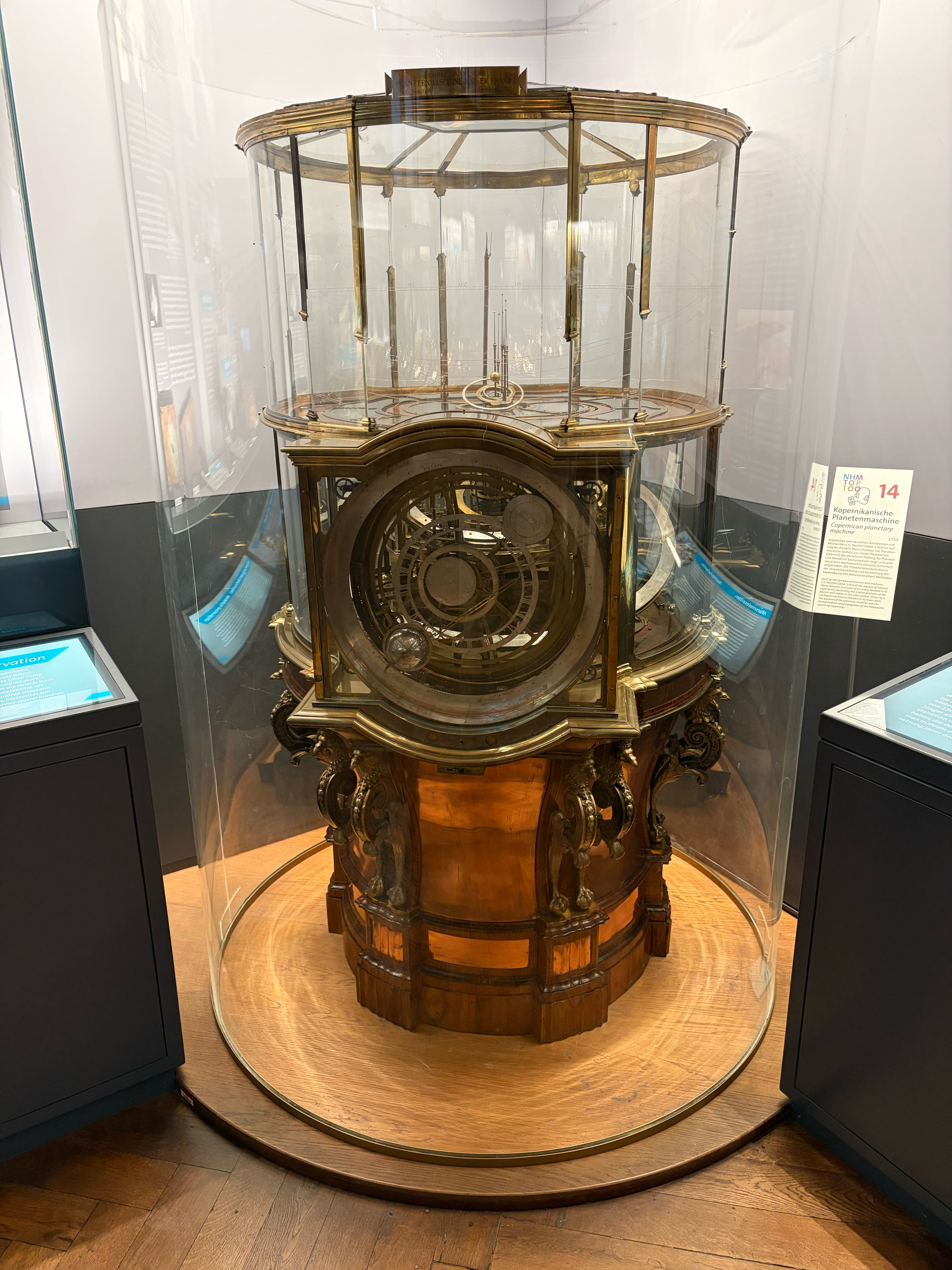 This was a mechanical solar system that replicated the positions of the planets - and incredible piece of Austrian history