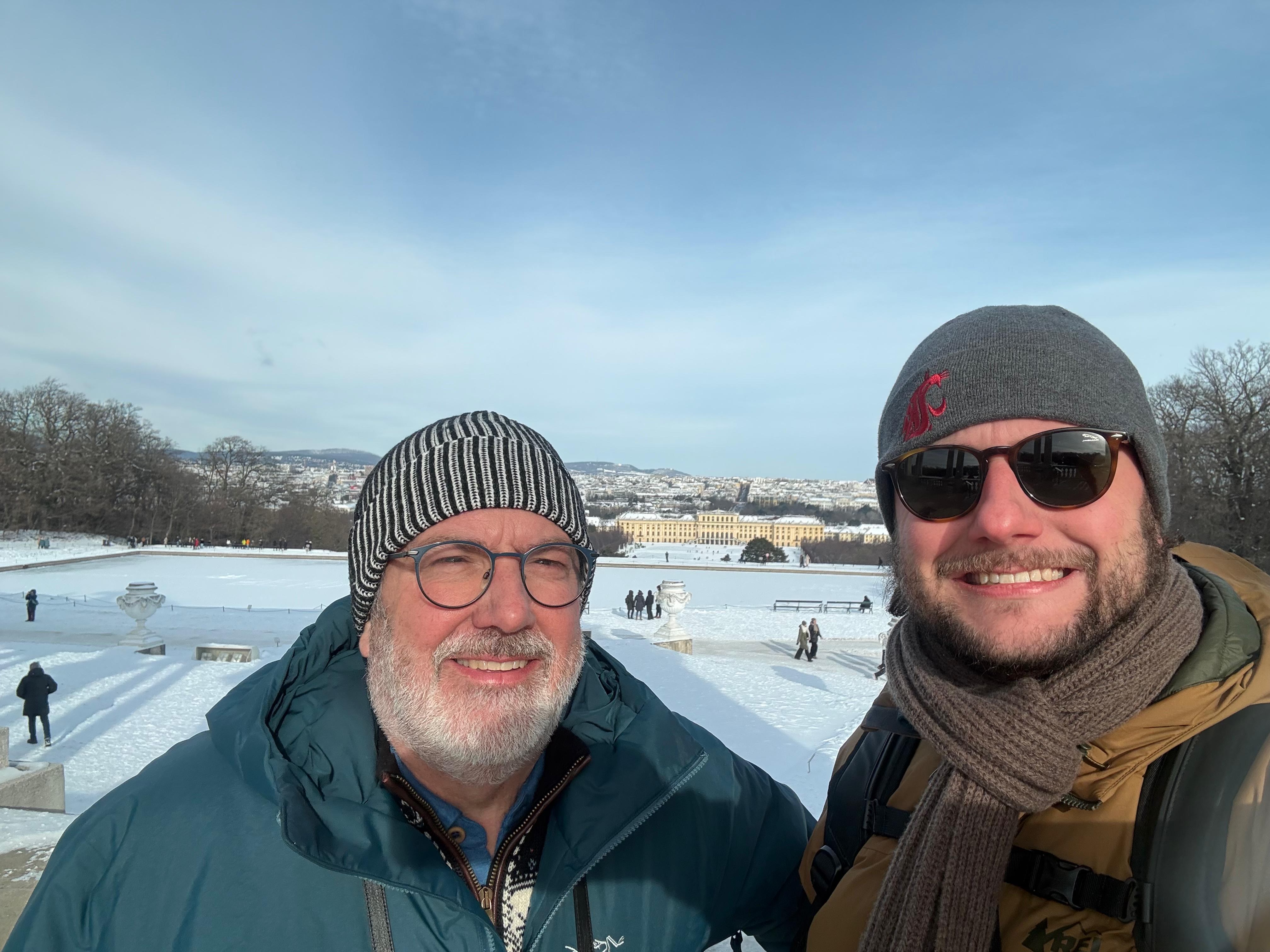 Andrew and I on the hill above the Summer Palace