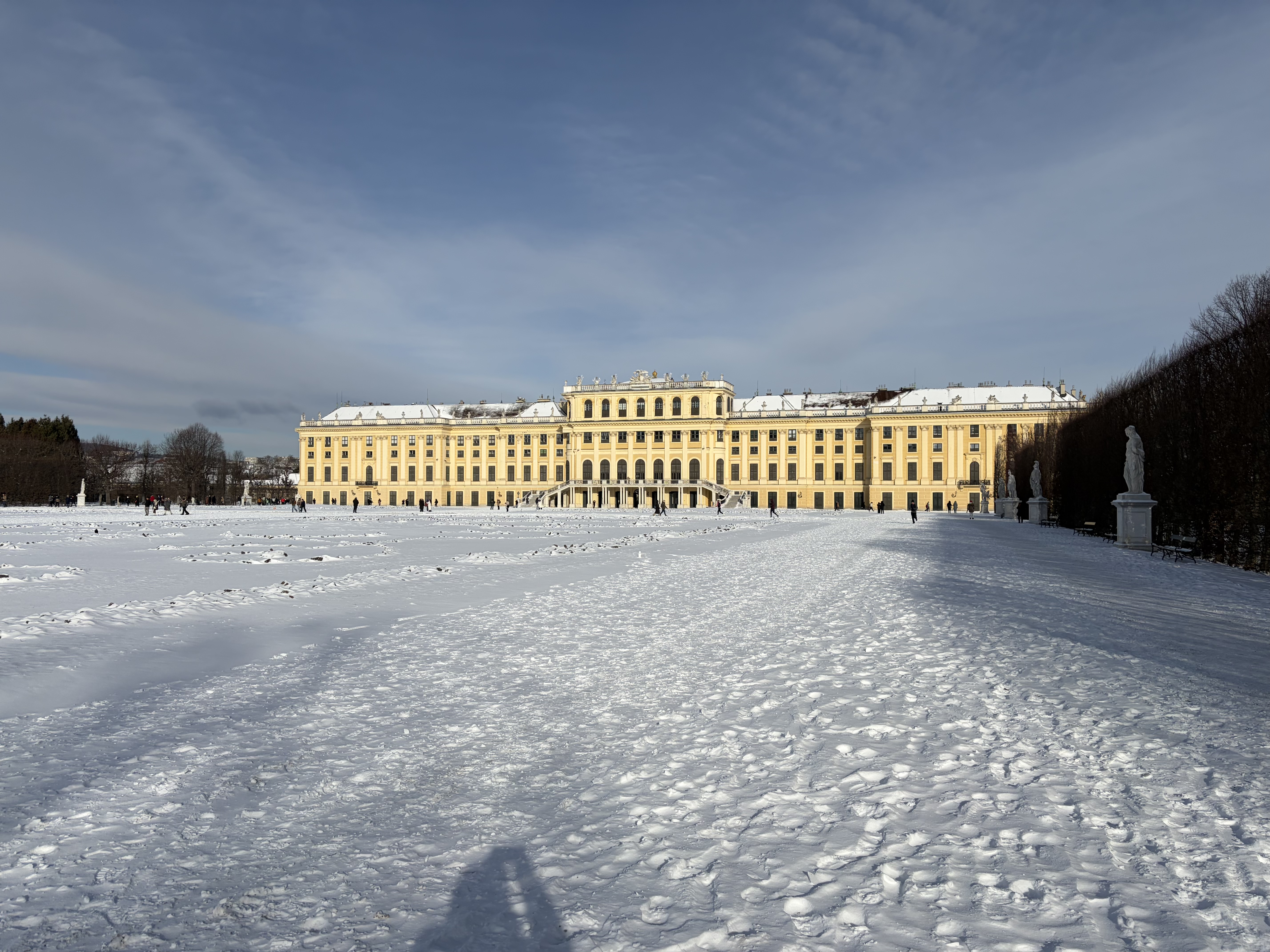 A look at the back of the Summer Palace from the bottom of the hill leading up to Gloriette.
