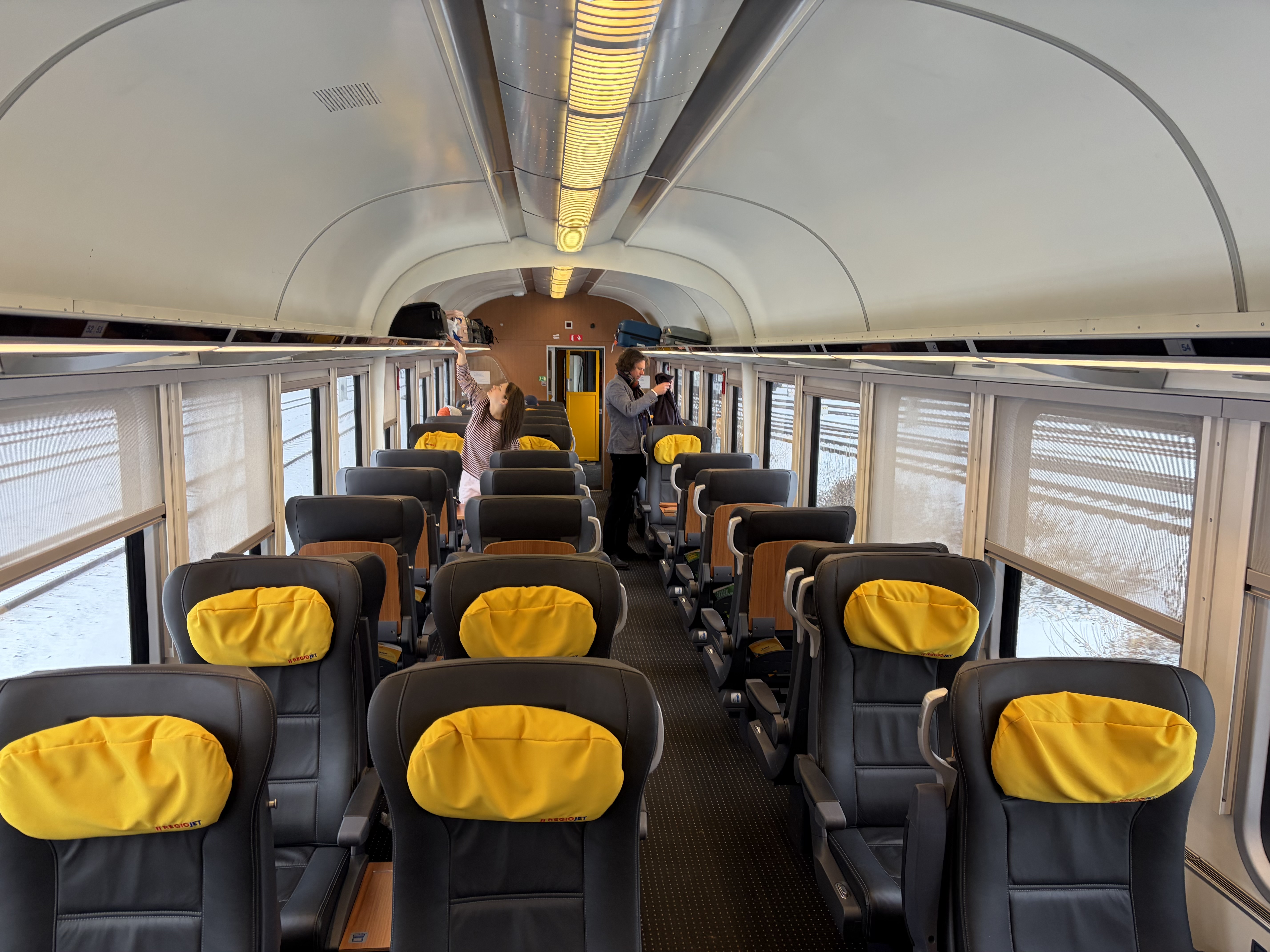 We had a lot so space on a modern and comfortable train 