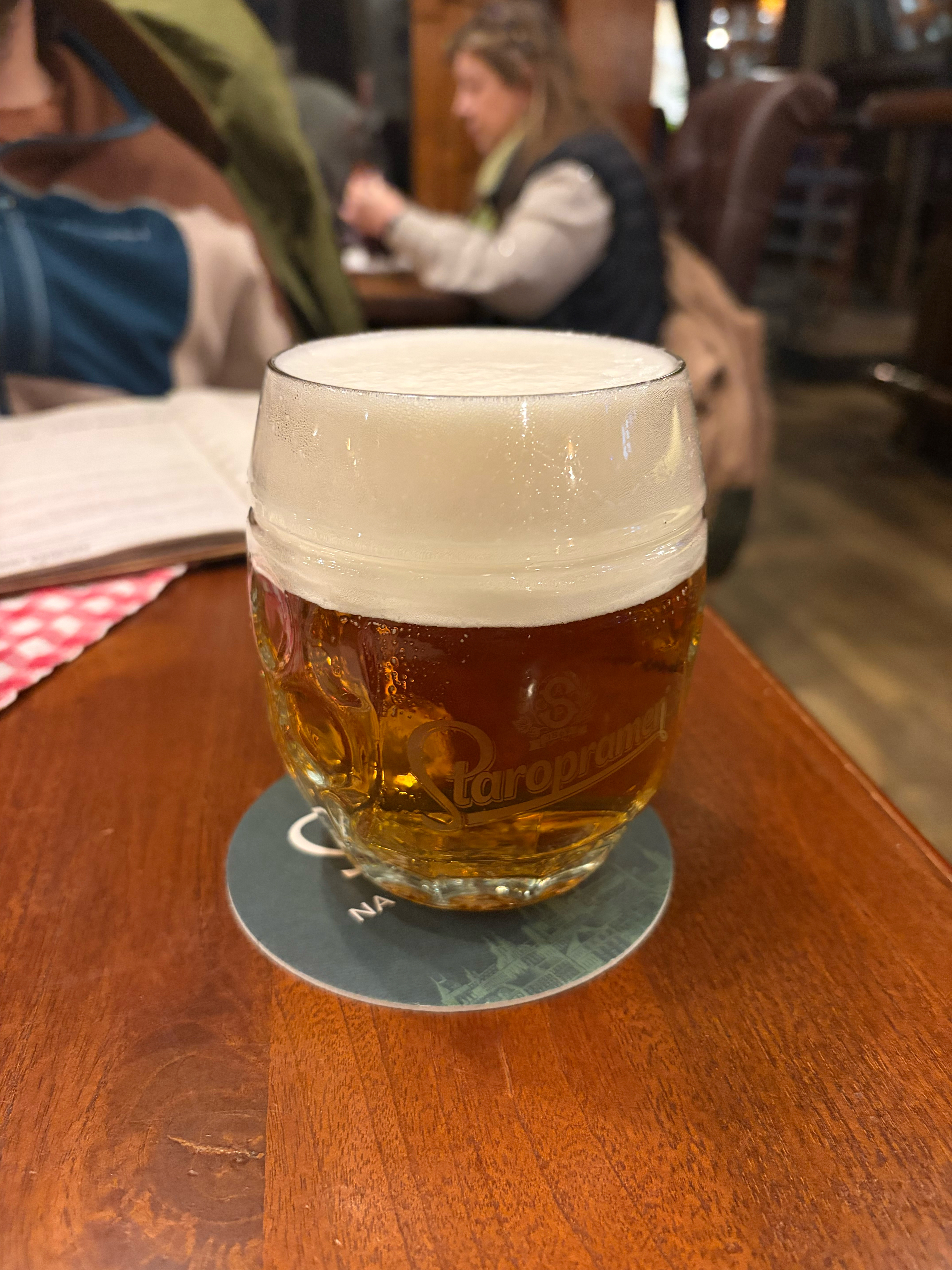 This tasty beer went well with our traditional Czech dishes at dinner