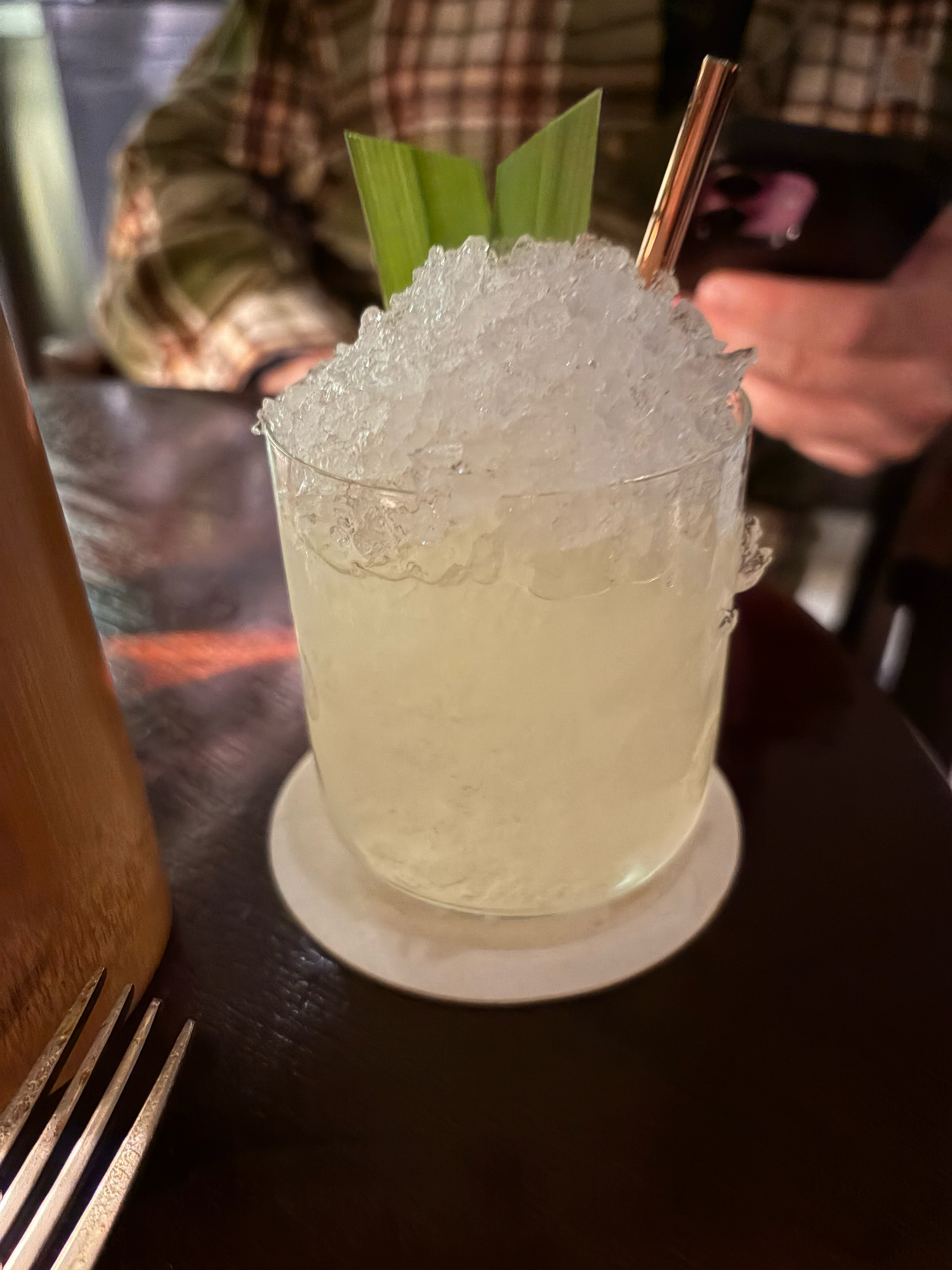 Ambon’s Mundos - havana club Cuban light rum, pandas leaf, lime and sugar