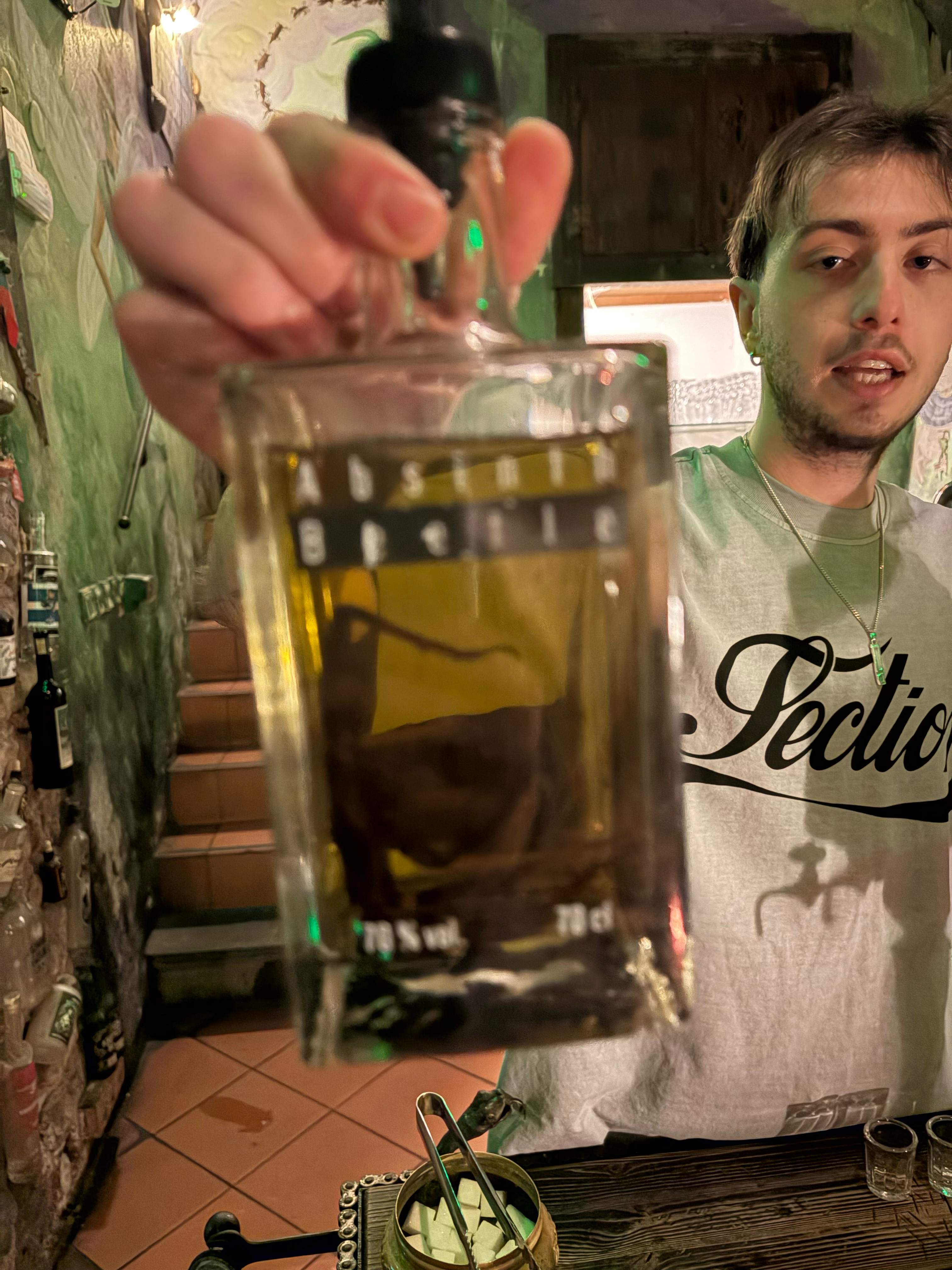 This Absinthe had a bit of an “earthy” flavor!  Yes - that is a large insect in the bottle.  This is the party favor you need to bring to your next get together …. 