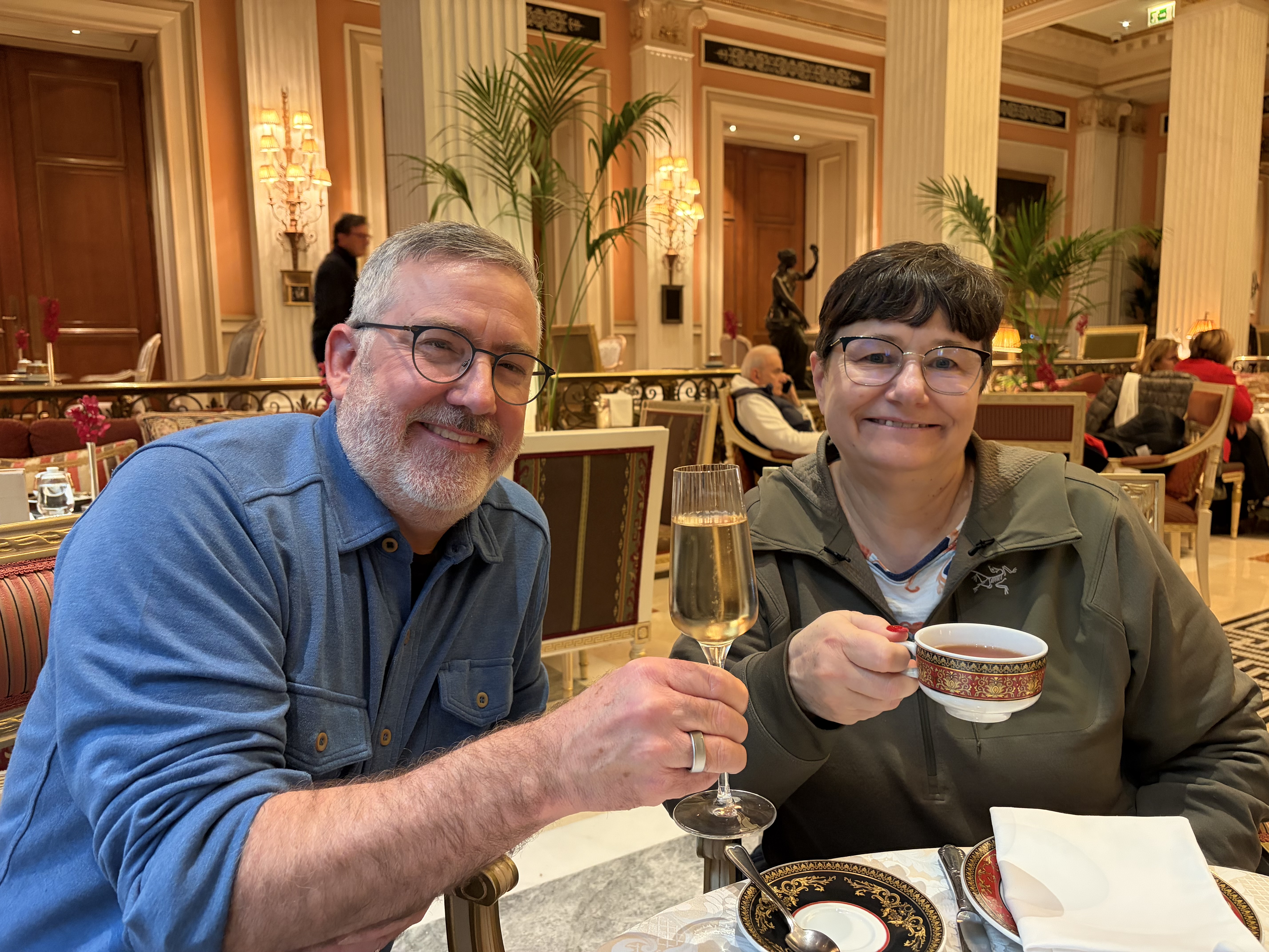 It was great to catch up with my normal travel companion for High Tea (I had a glass of champagne as well) 