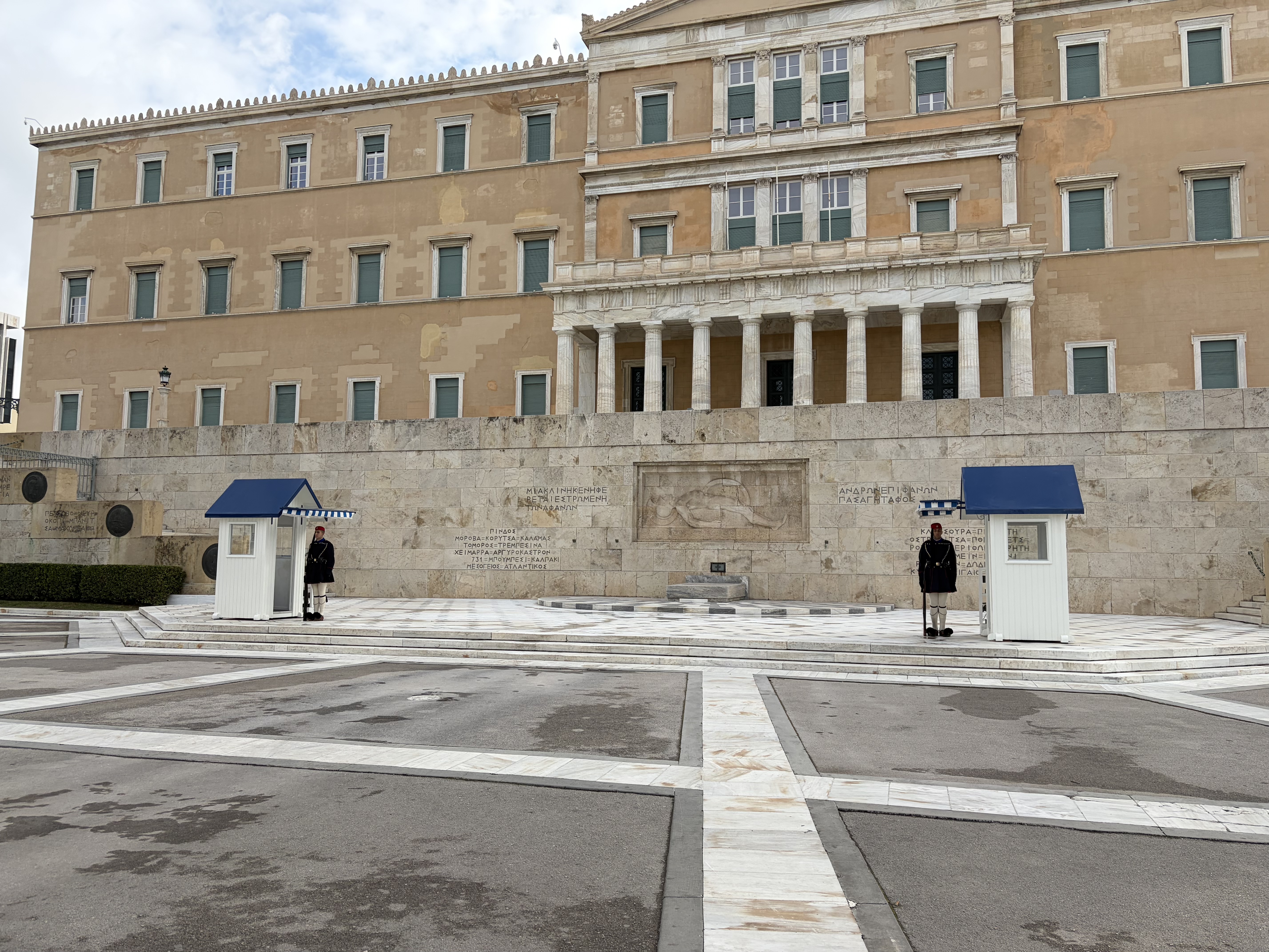 The Tomb of the Unknown Soldier below the Parliament Building