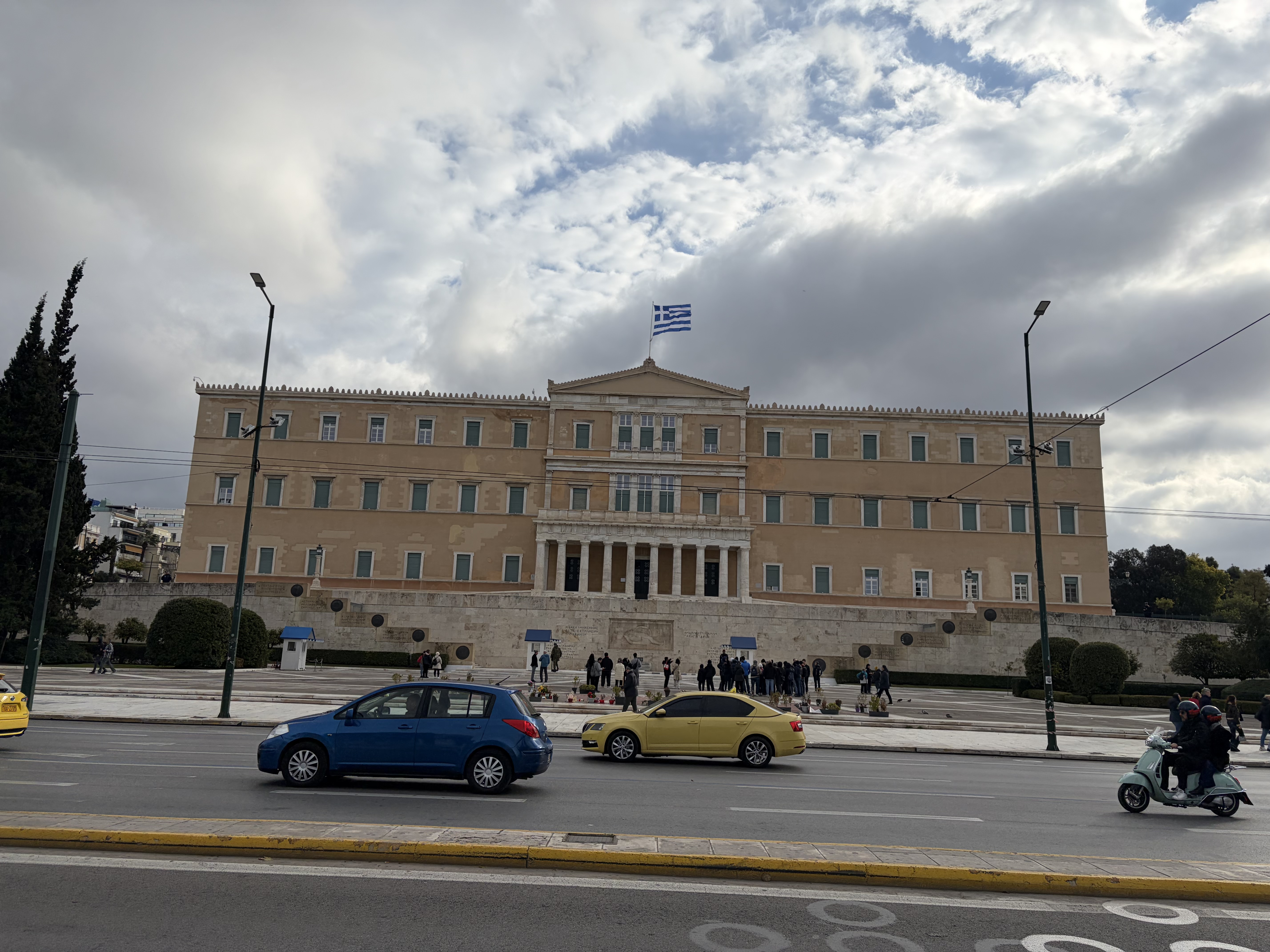 The Greek Parliament Building - which was formally the palace for the Greek King 