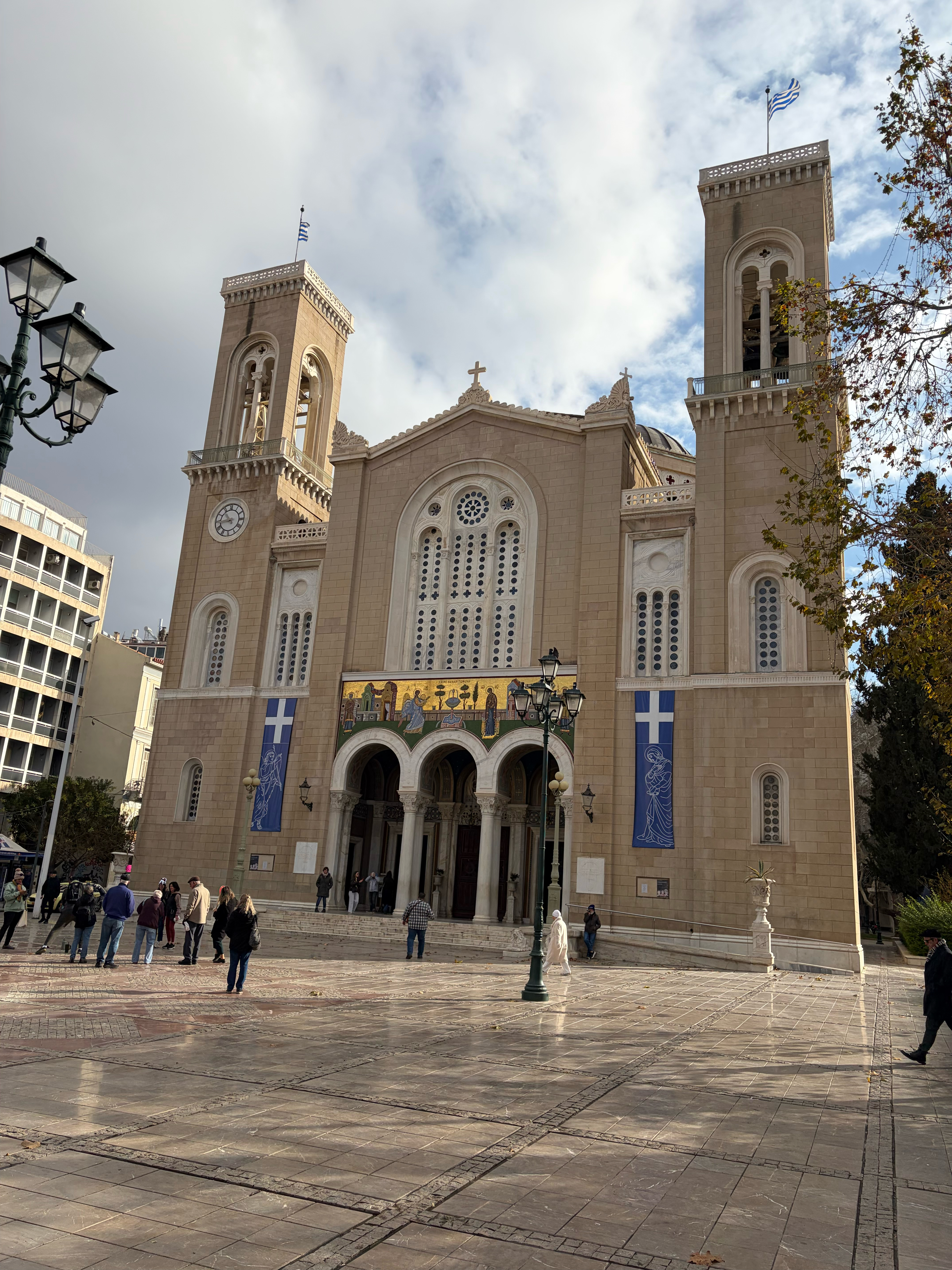 The Cathedral in Athens - home of the Archbishop who is head of the Greek Orthodox Church.
