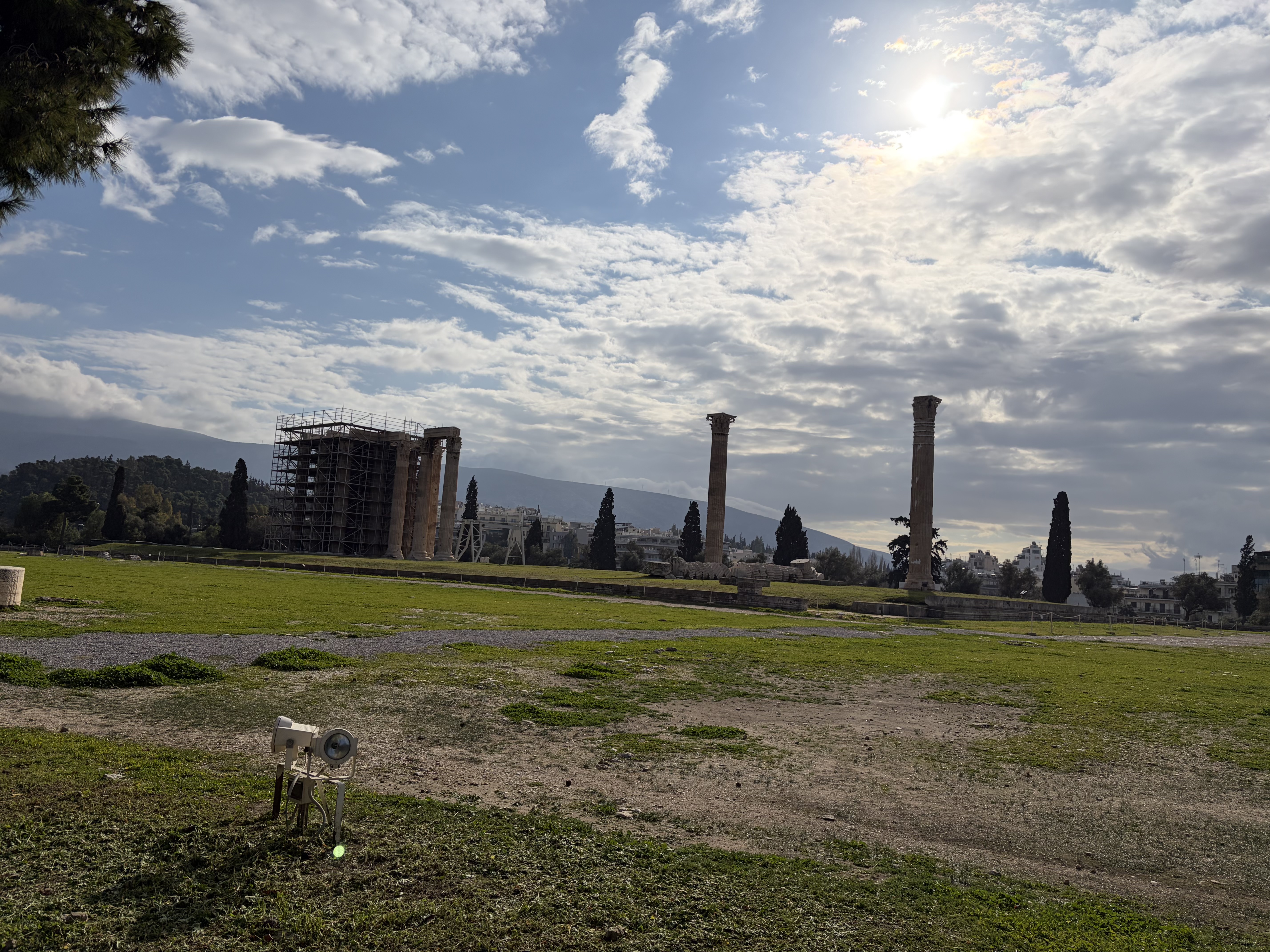 Ruins of the Temple of Olympian Zeus (finished in AD 131 by Emperor Hadrian)