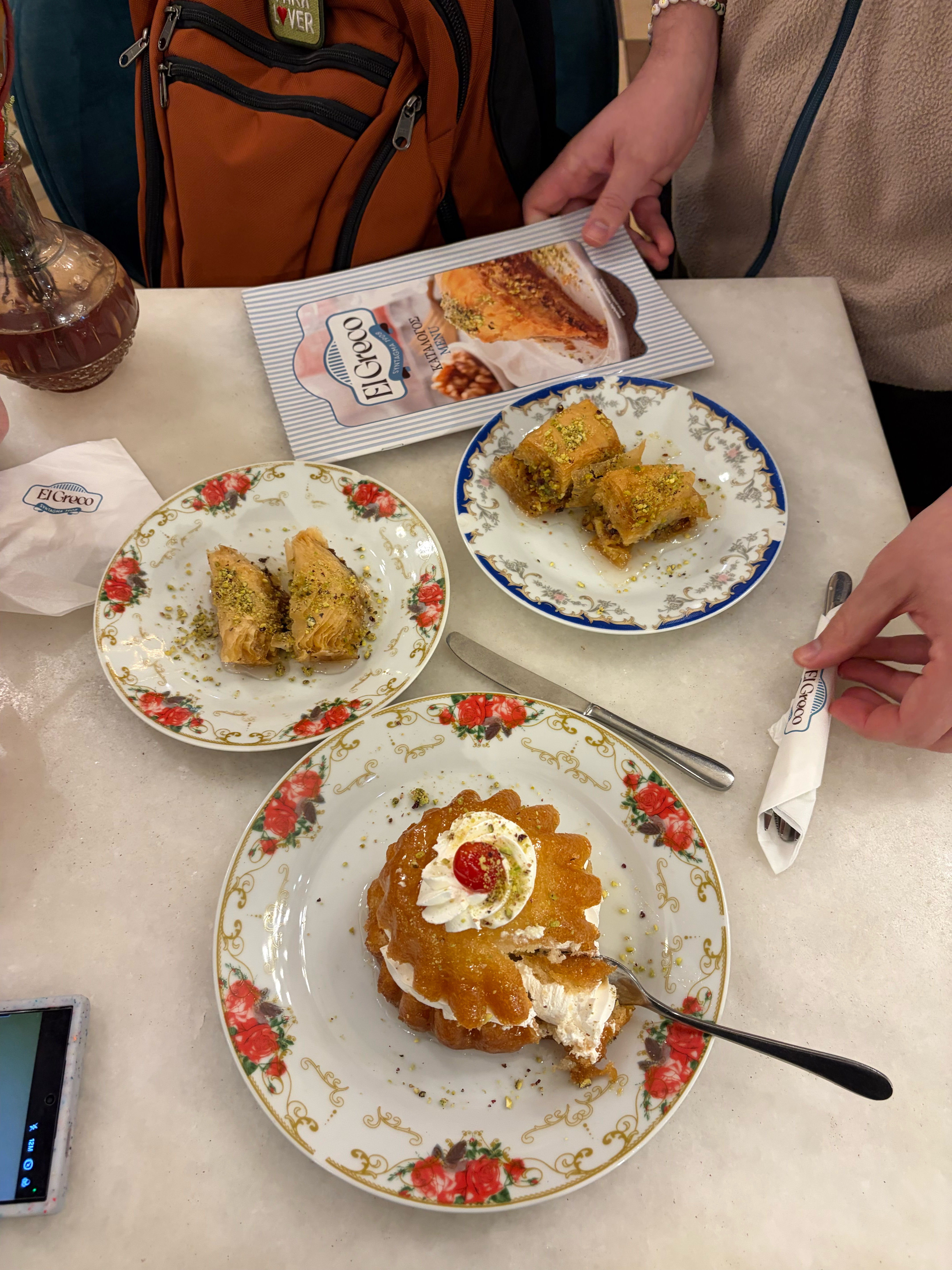 We found a local bakery and enjoyed some baklava and other fresh baked desserts.  