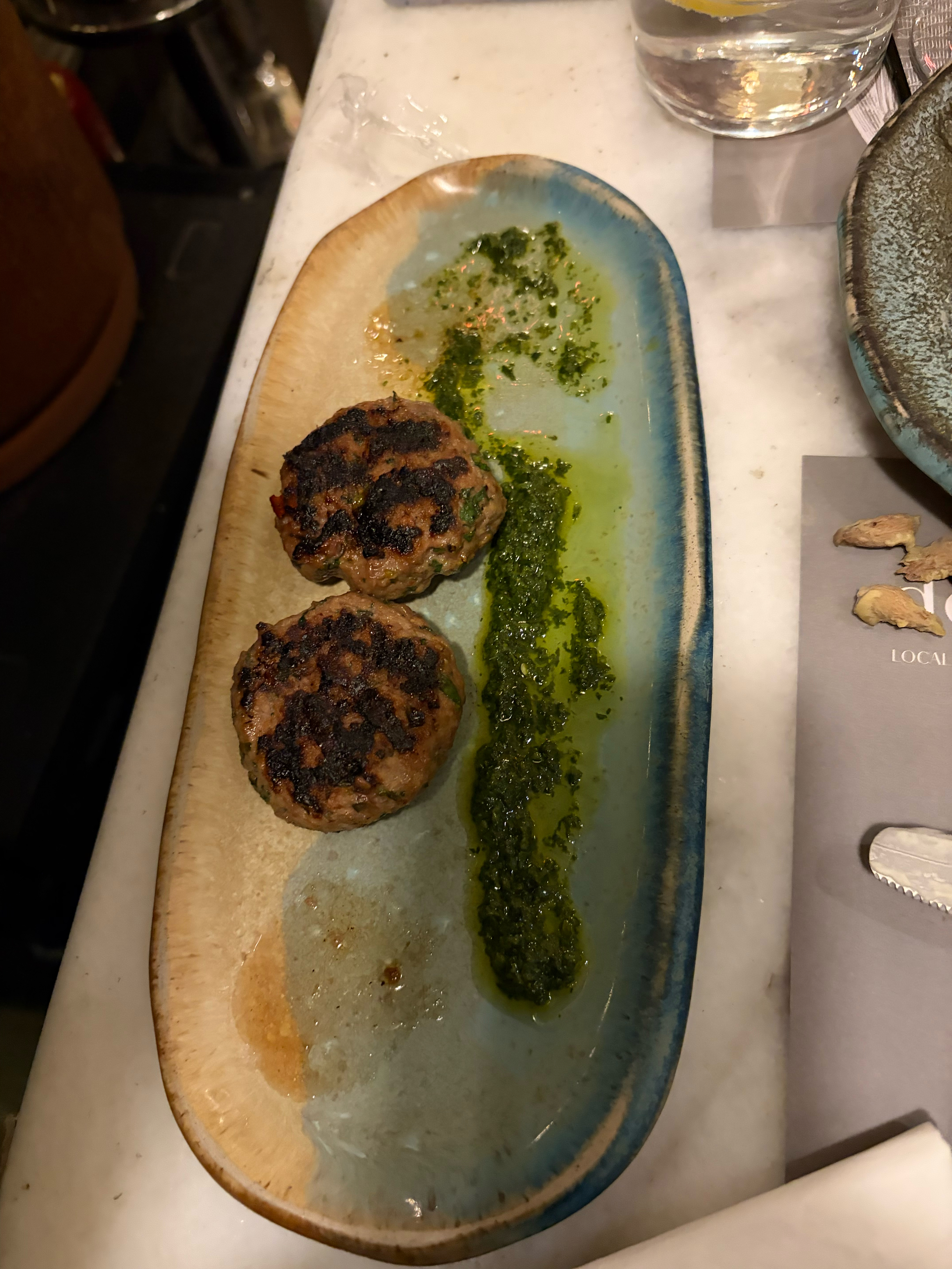 These were Greek Lamb and Beef patties 