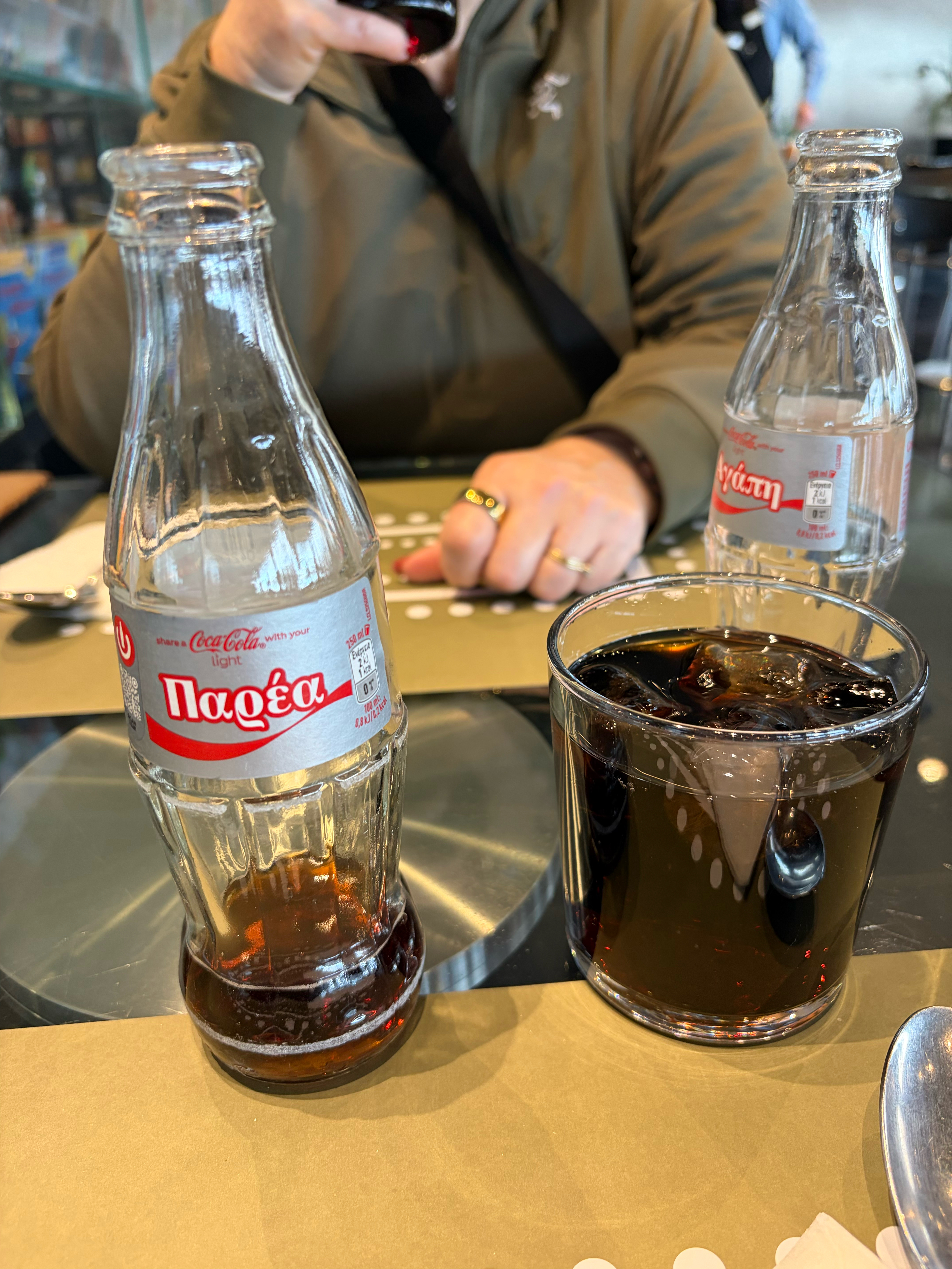 We enjoyed a relaxing Diet Coke (or Coca-Cola Light outside of the U.S.)