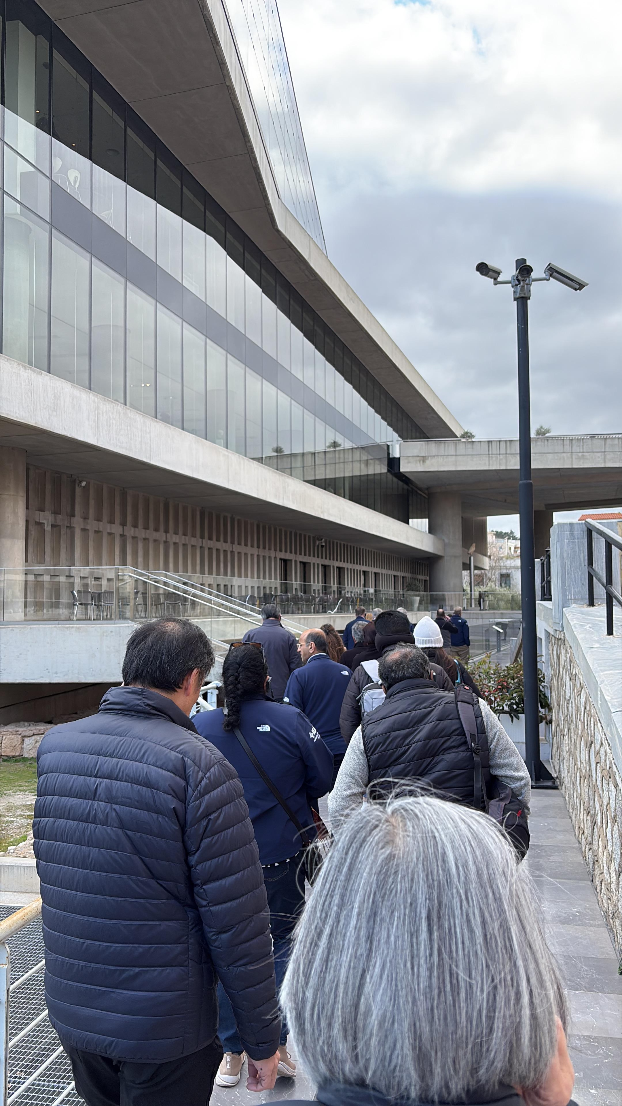 Outside of Acropolis Museum