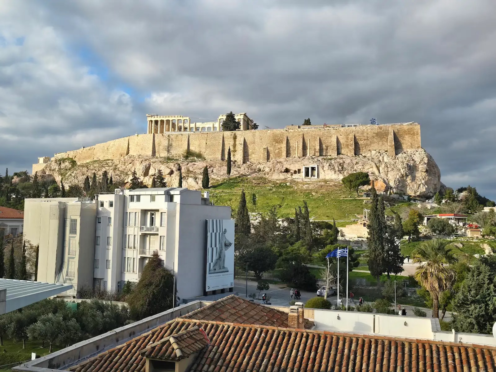View of Acropolis from museum