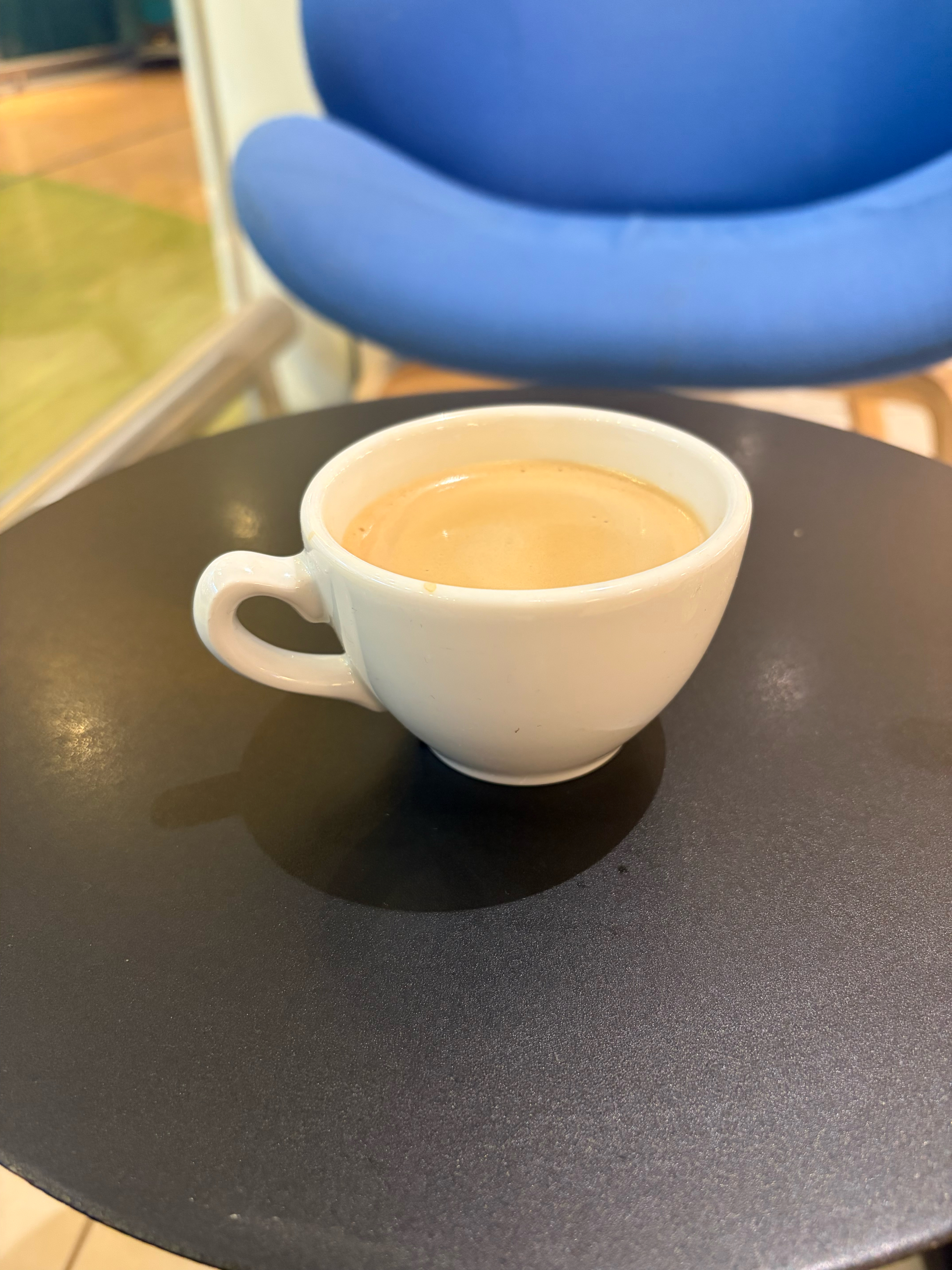 A delicious coffee to keep me going after a lengthy flight from Seattle to Amsterdam