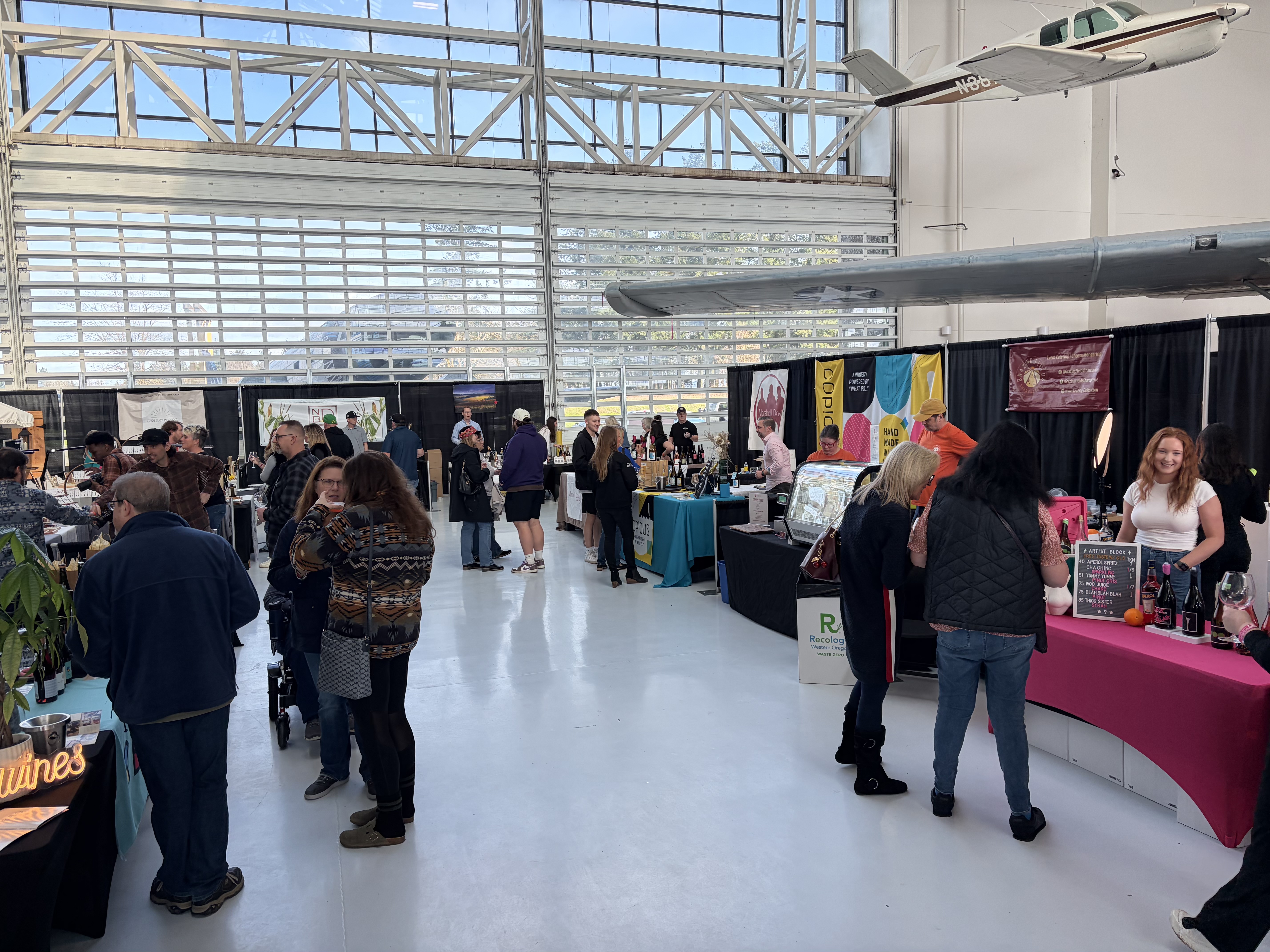 There are an impressive number of wineries present!  