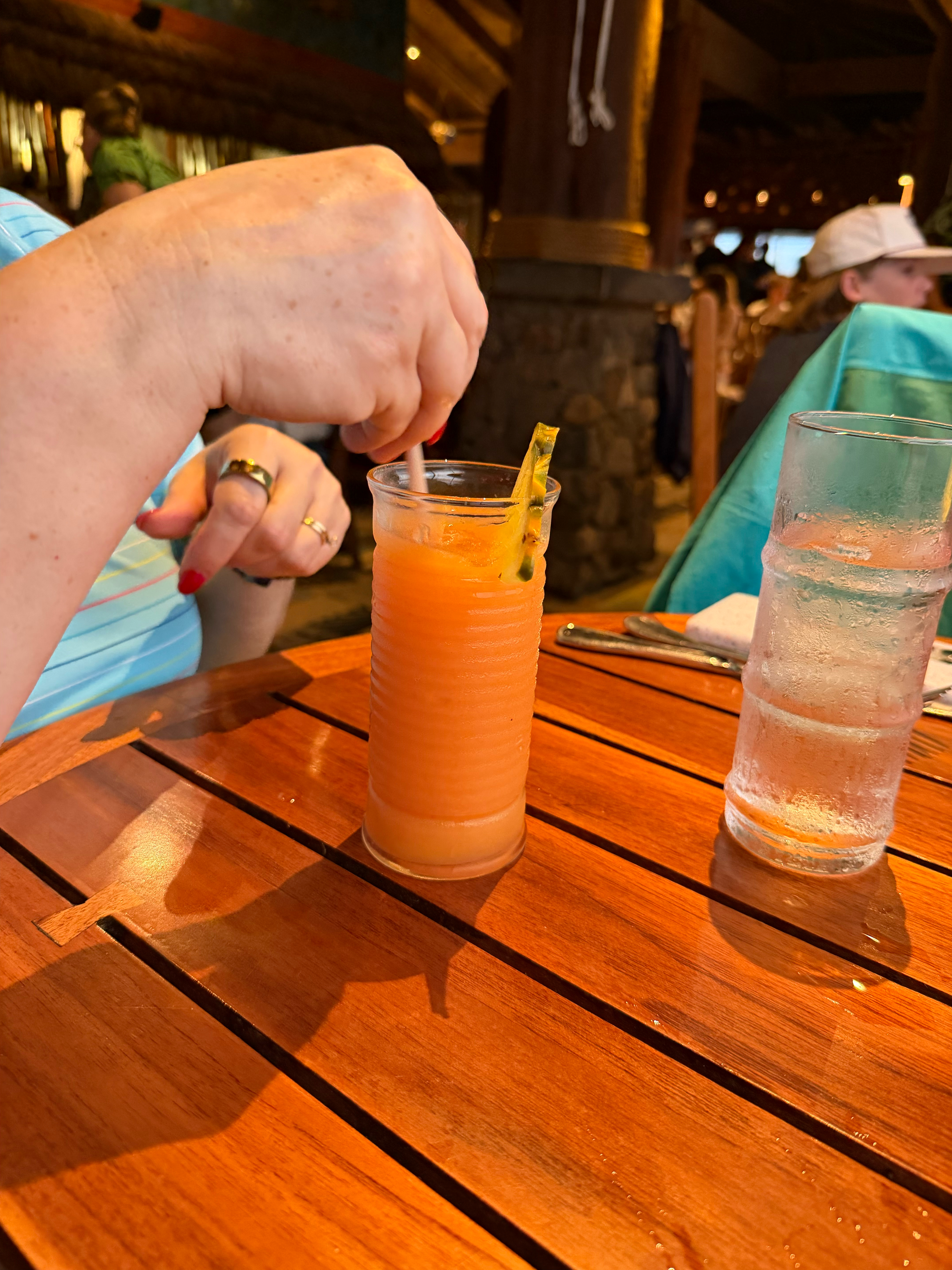 Adult Slushee - this was a POG (Pineapple-Orange-Guava) spiked with Vodka