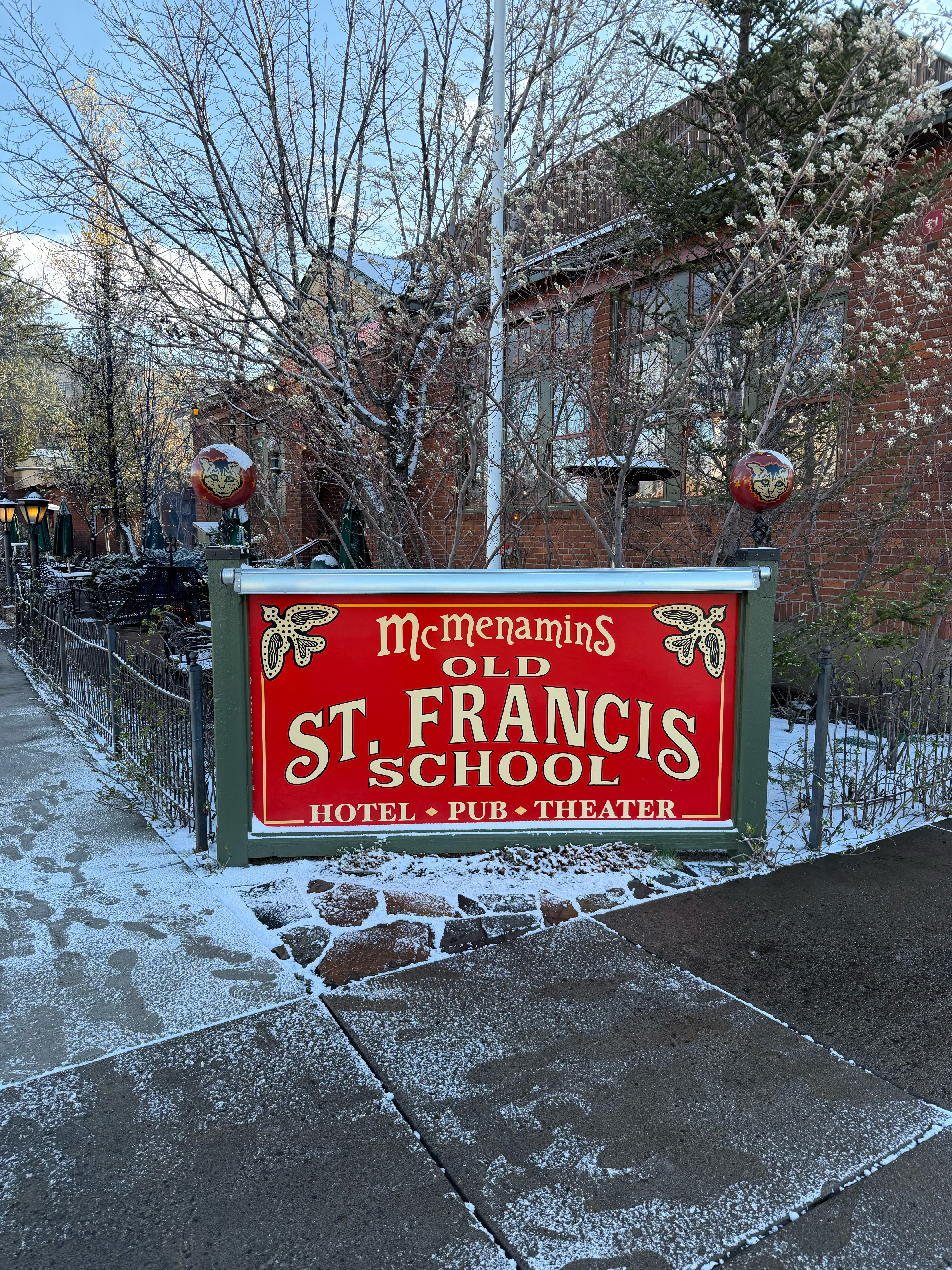 A combination hotel, pub and theater!