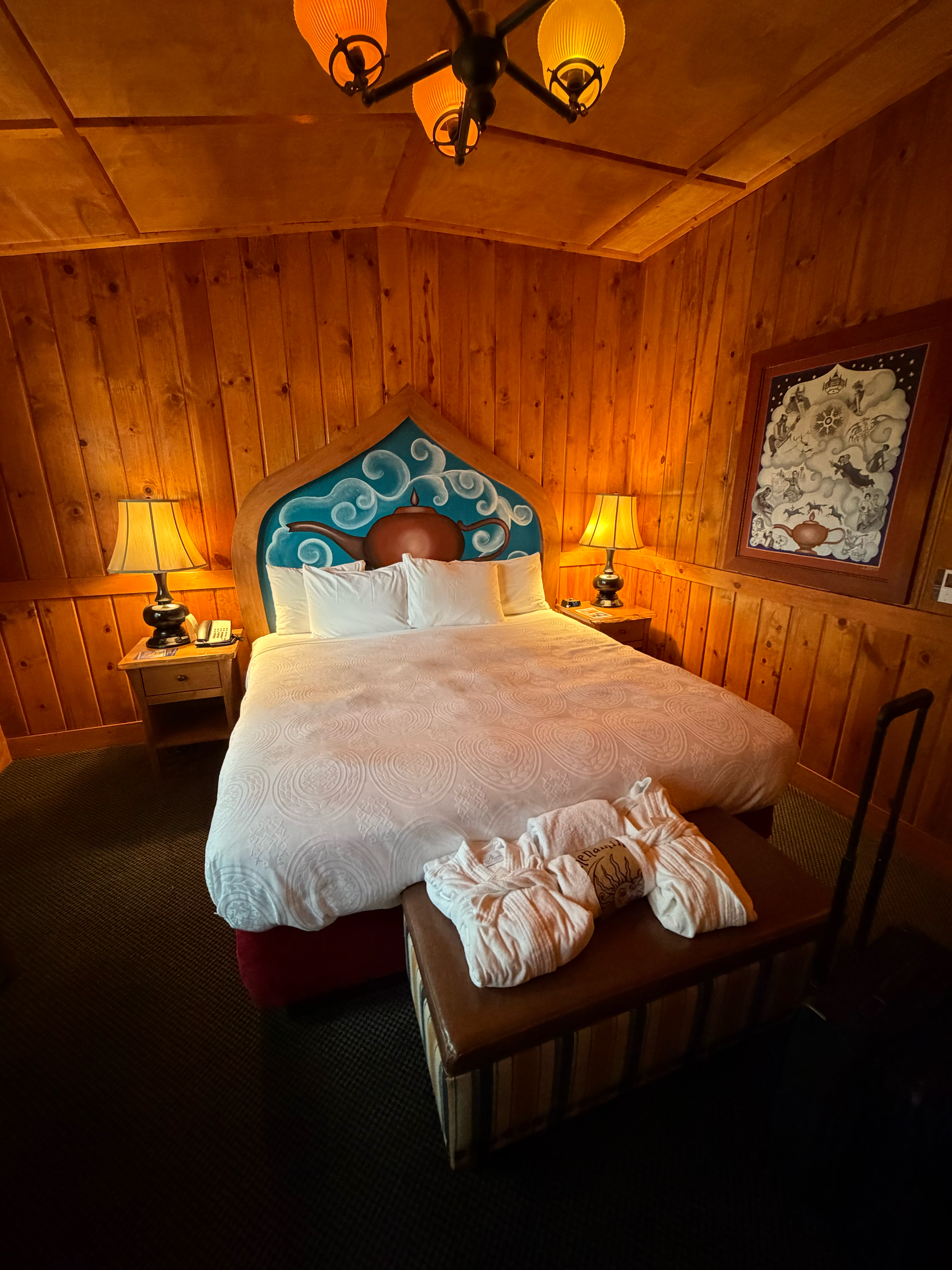 It felt old school - but the bed was comfortable!