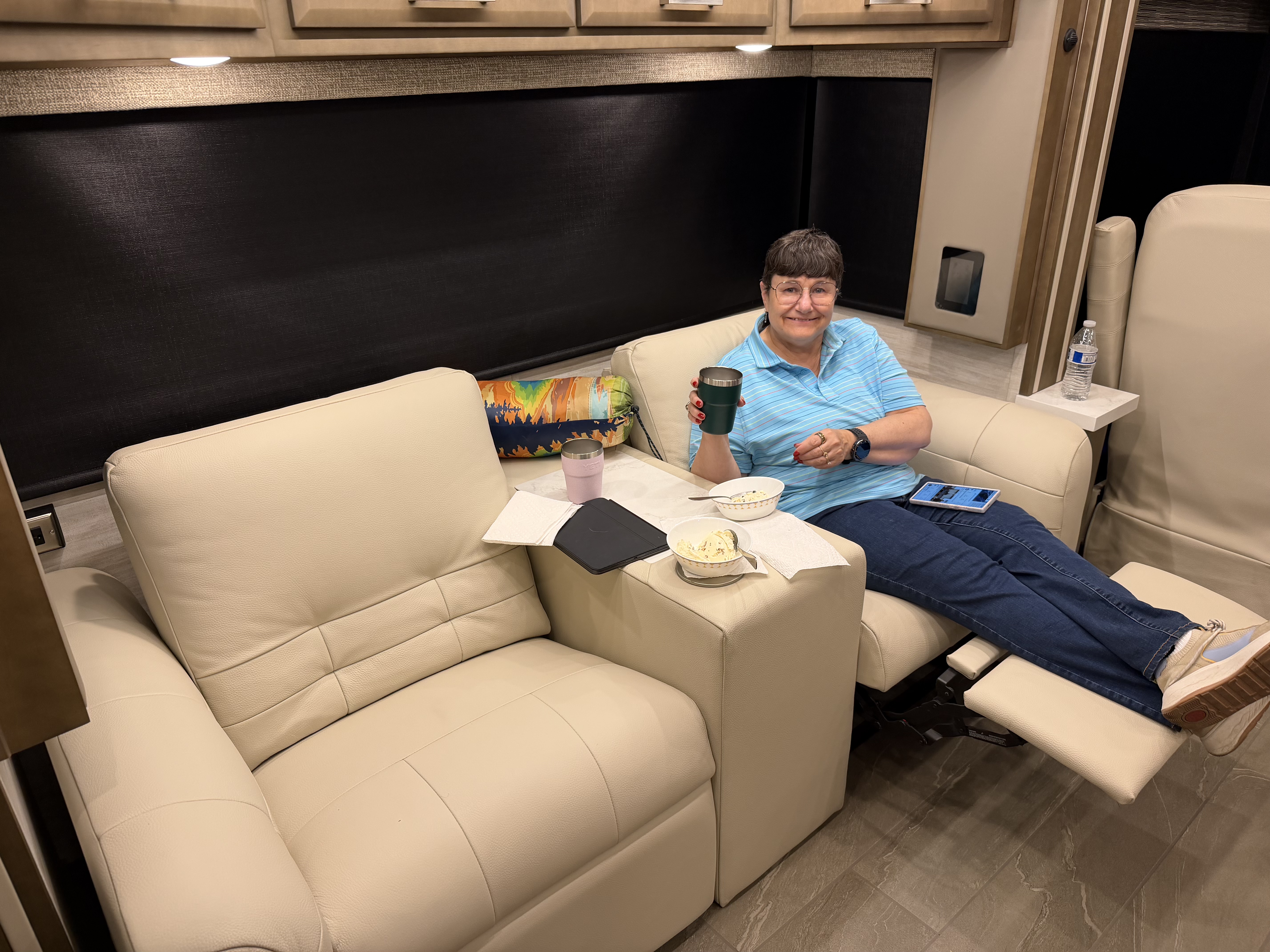 Gin & Tonics are always good - but they were especially good after a long day learning about how to operate all of the new stuff on the motorcoach.