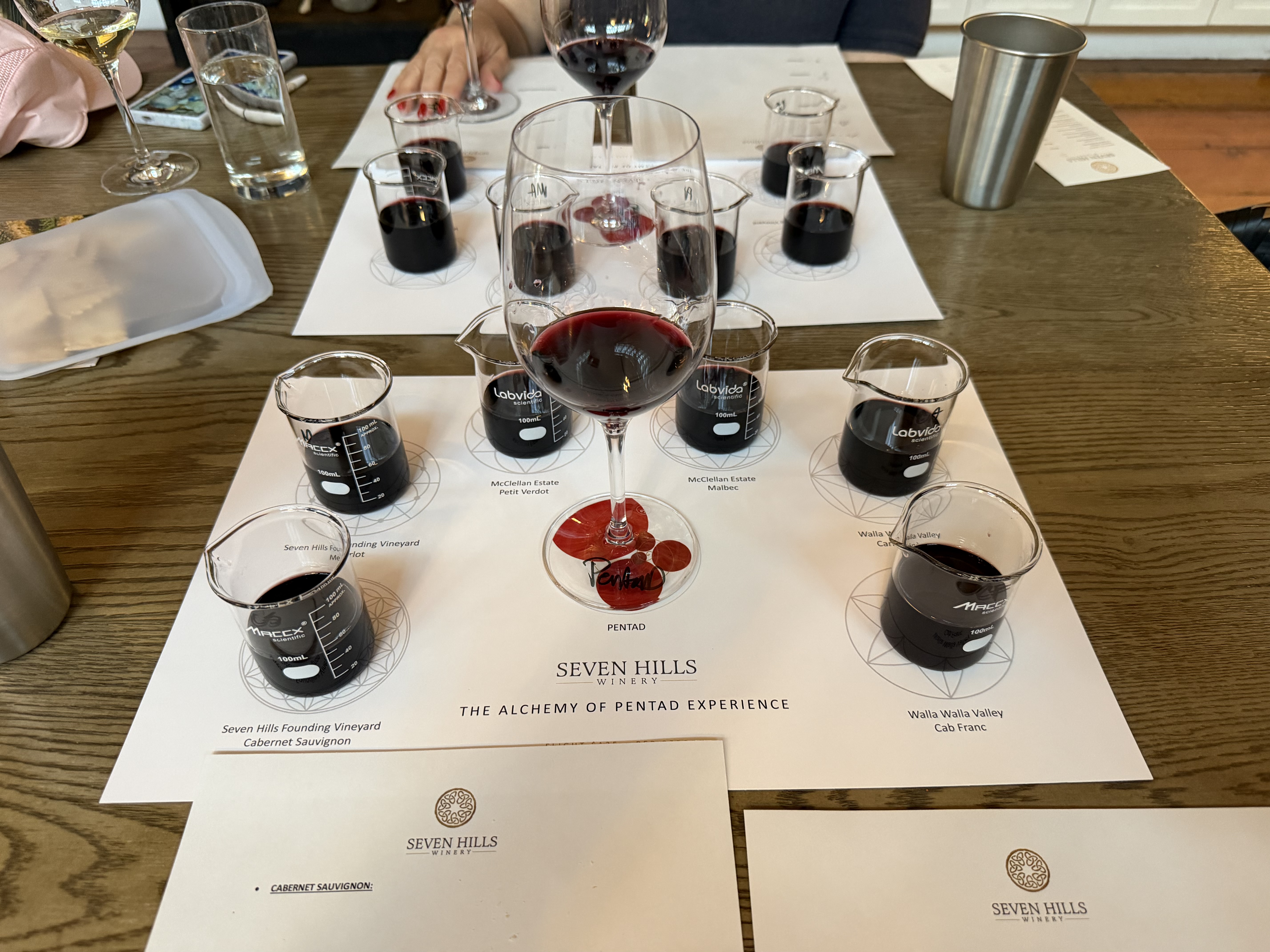 The blending experience was fun and a nice way to experiment with the different varietals.