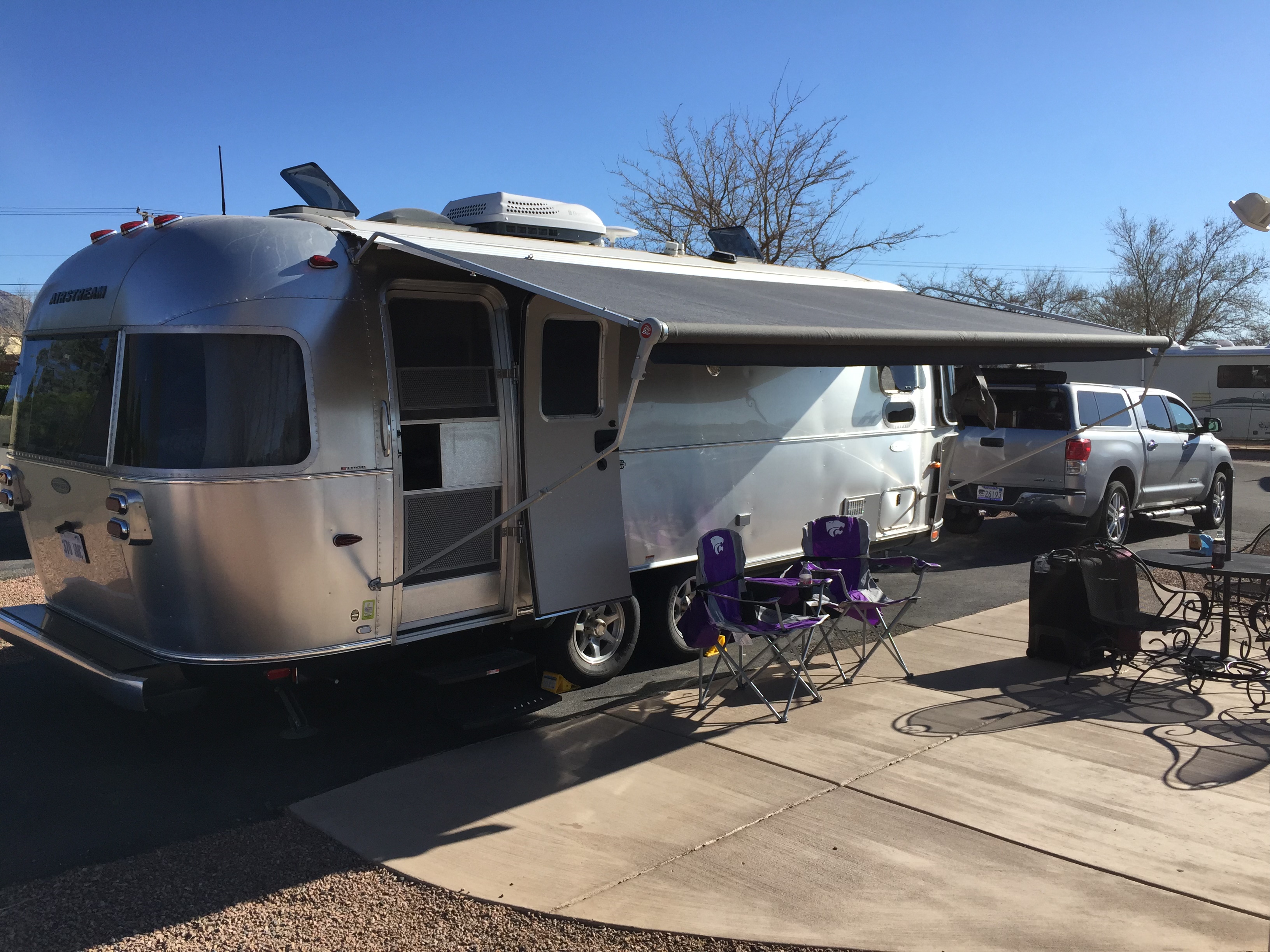 Camping in our Airstream Flying Cloud