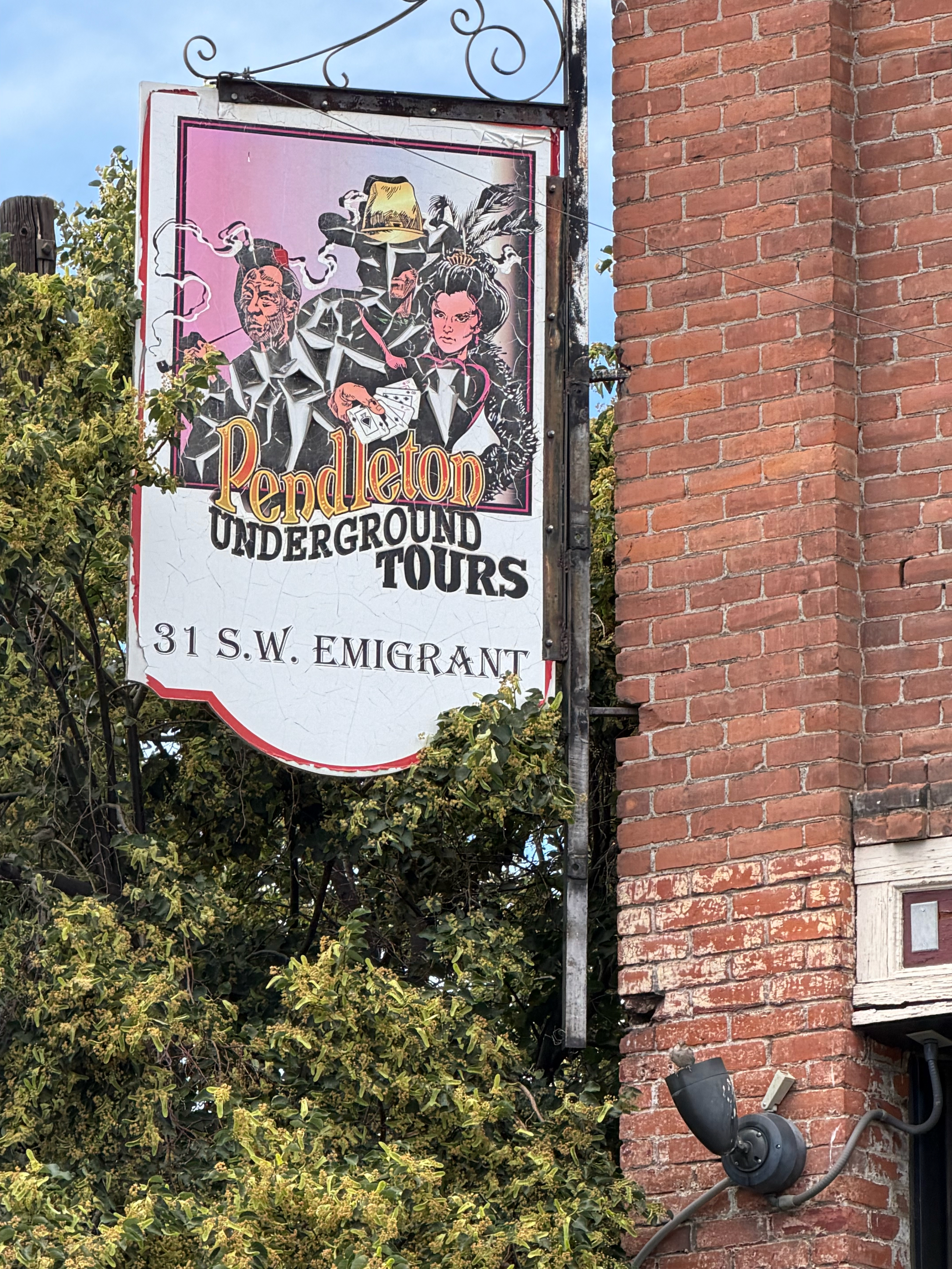 The Pendleton Underground Tours leave from a building in the historic downtown area. 