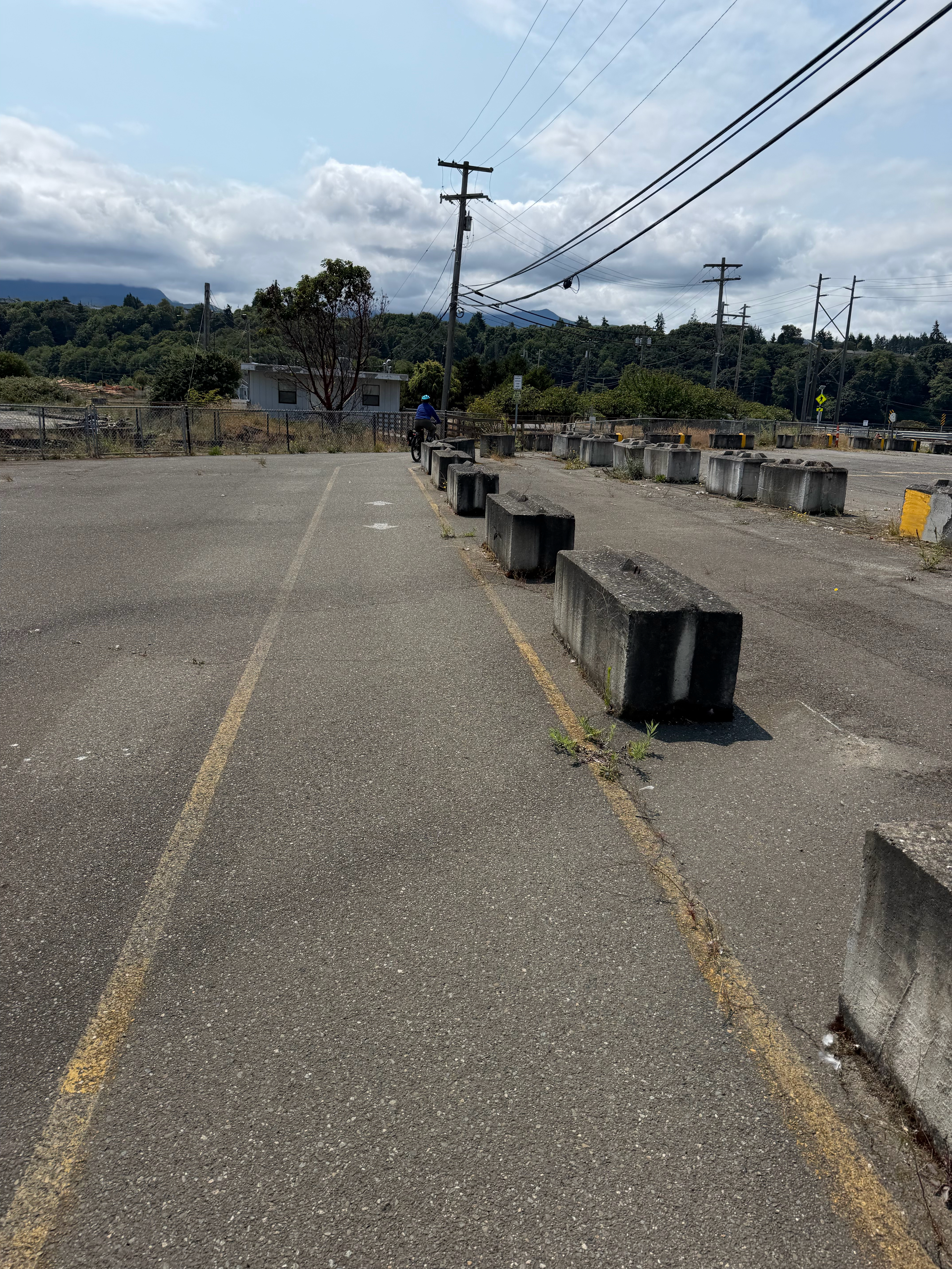 The Port Angeles Waterfront Trail went next to some abandoned factories on the Ediz Spit.
