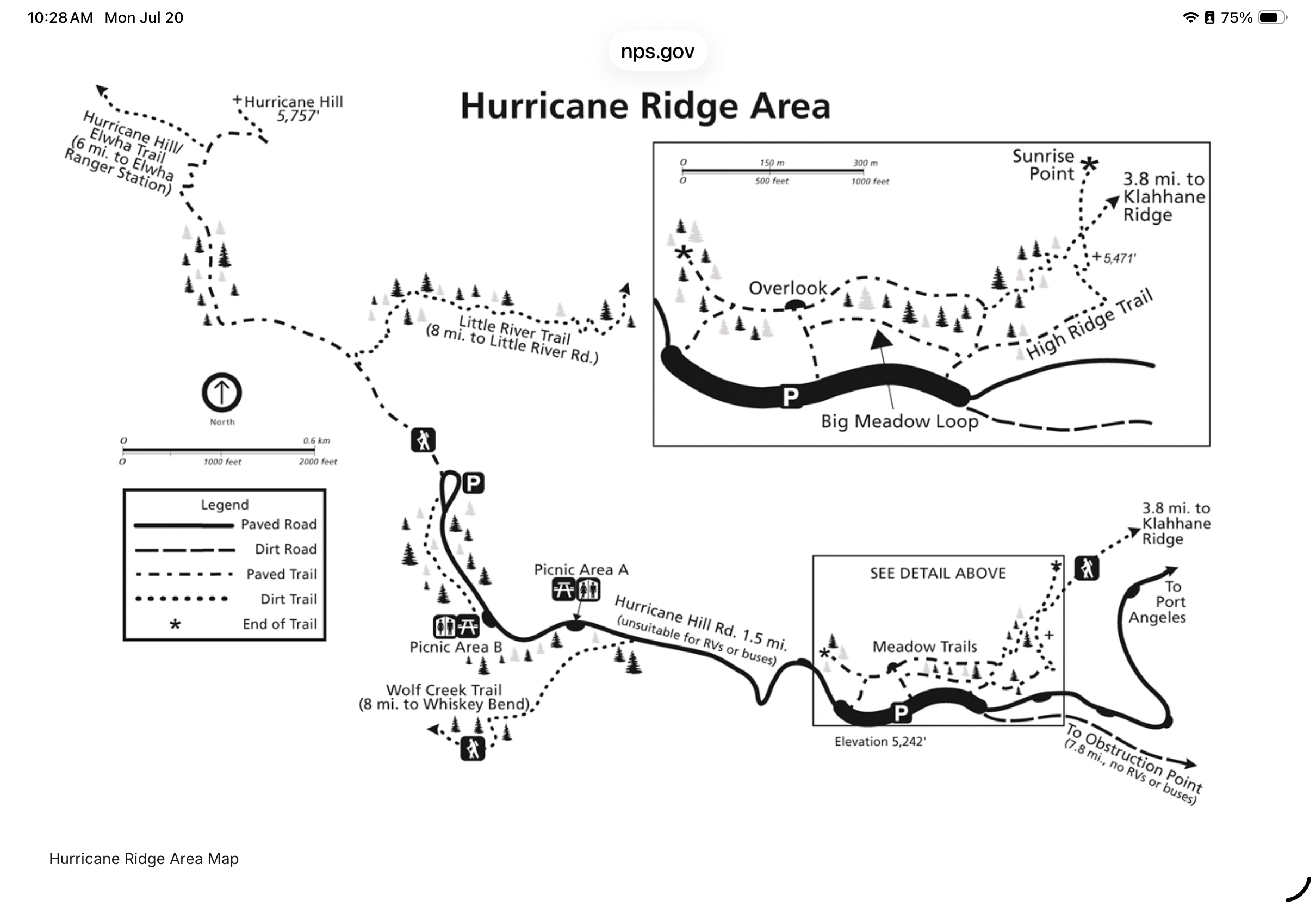 There are a number of hikes in the Hurricane Ridge Area suitable for families.