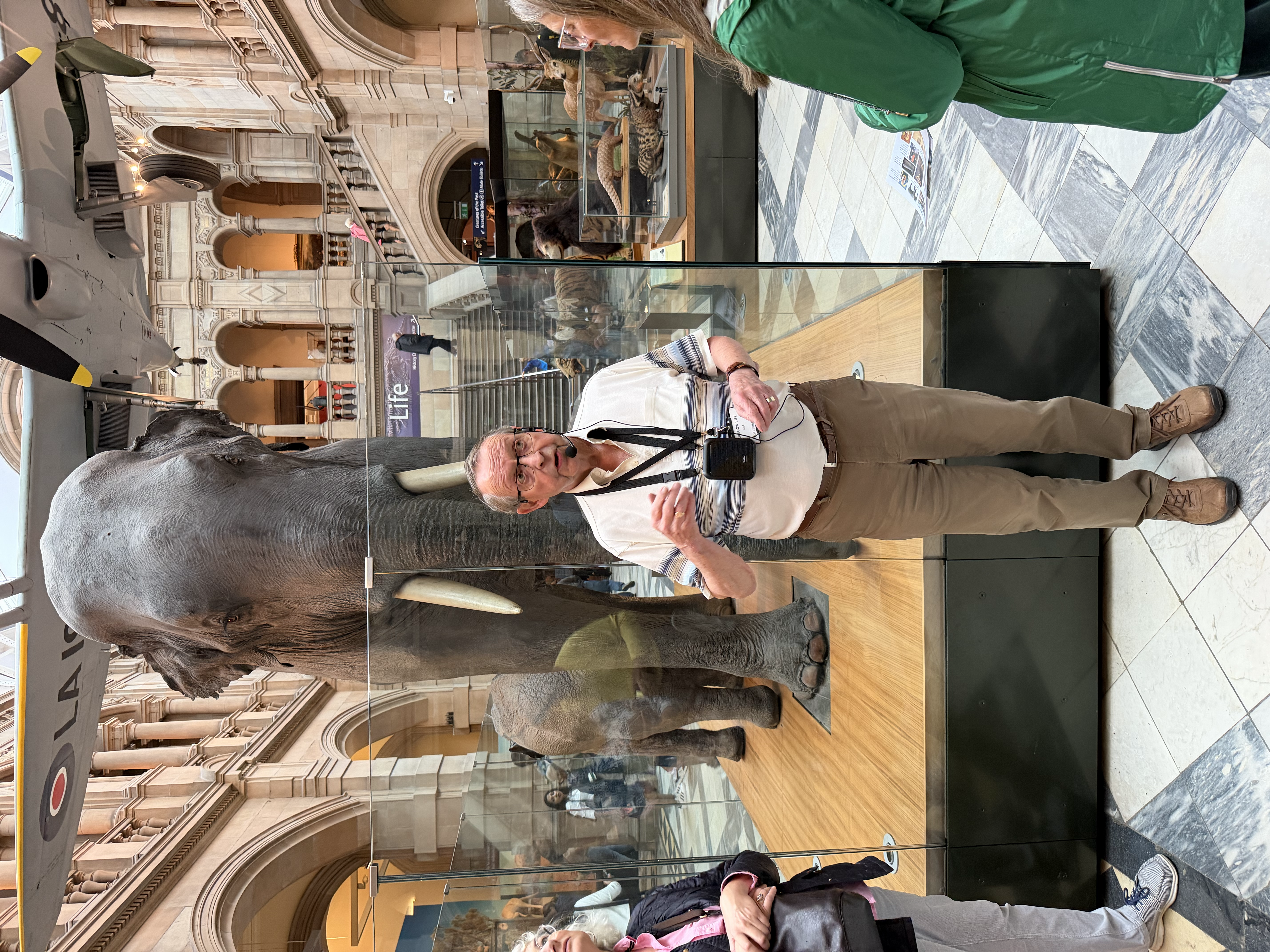 We learned about the tragic death of Sr. Roger from the docent 