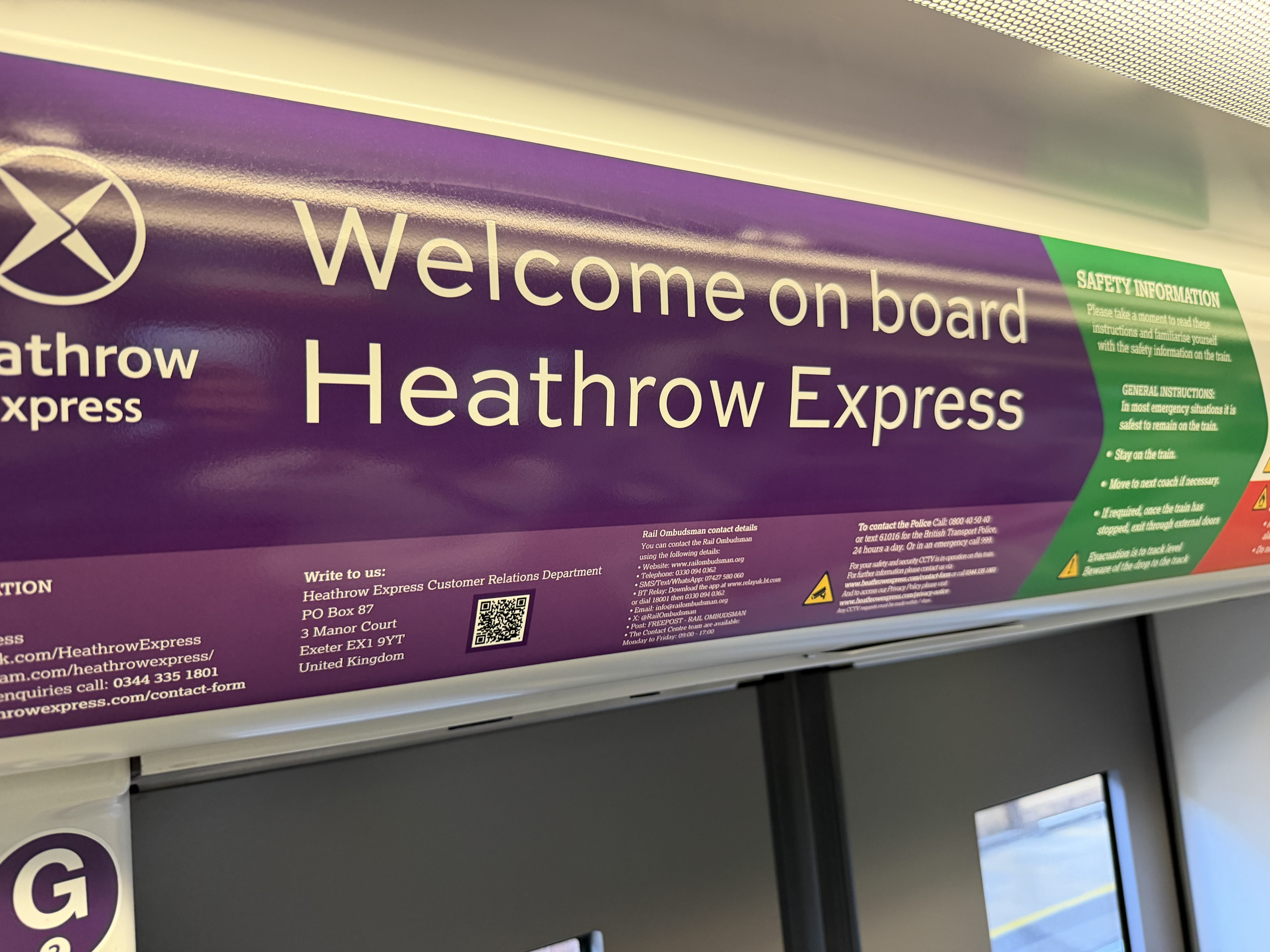 We took the quick Heathrow Express as our first train ride in England. 