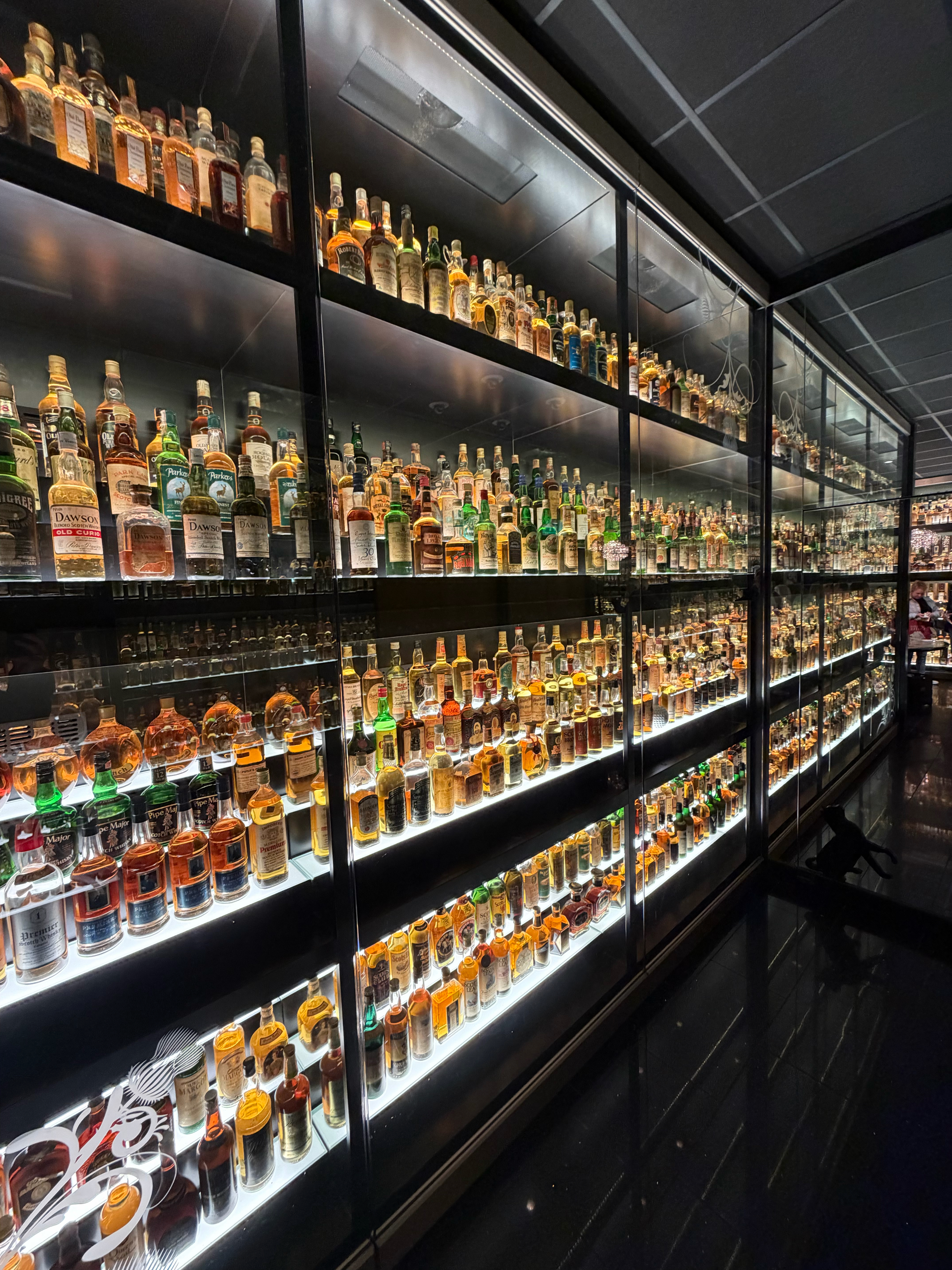 The Claive Vidiz collection has over 3400 distinct unopened bottles - all on display!