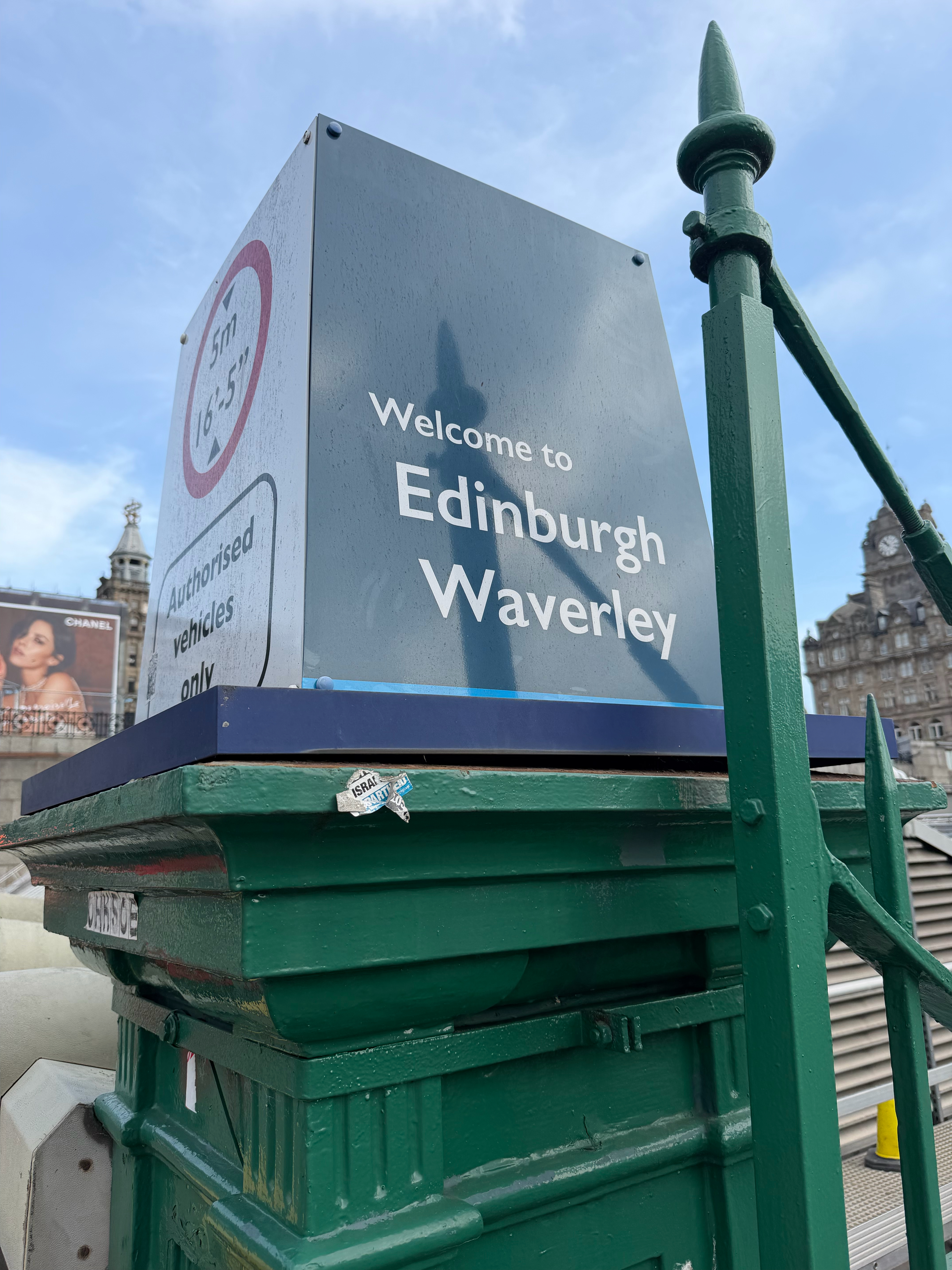 We arrived at the Edinburgh Waverley Train Station - and immediately started walking uphill!