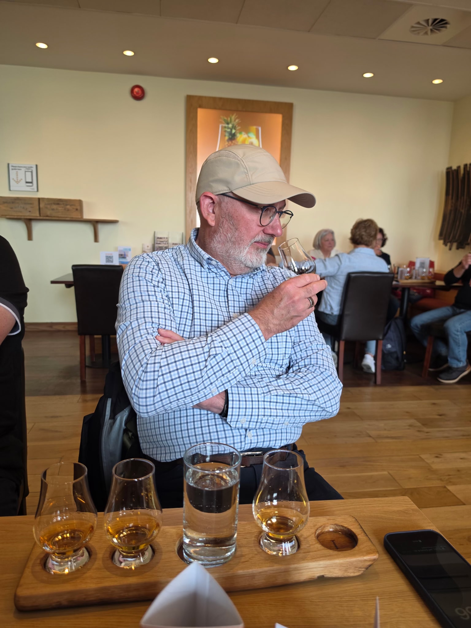 I sure look impressive tasting the Scotch! 