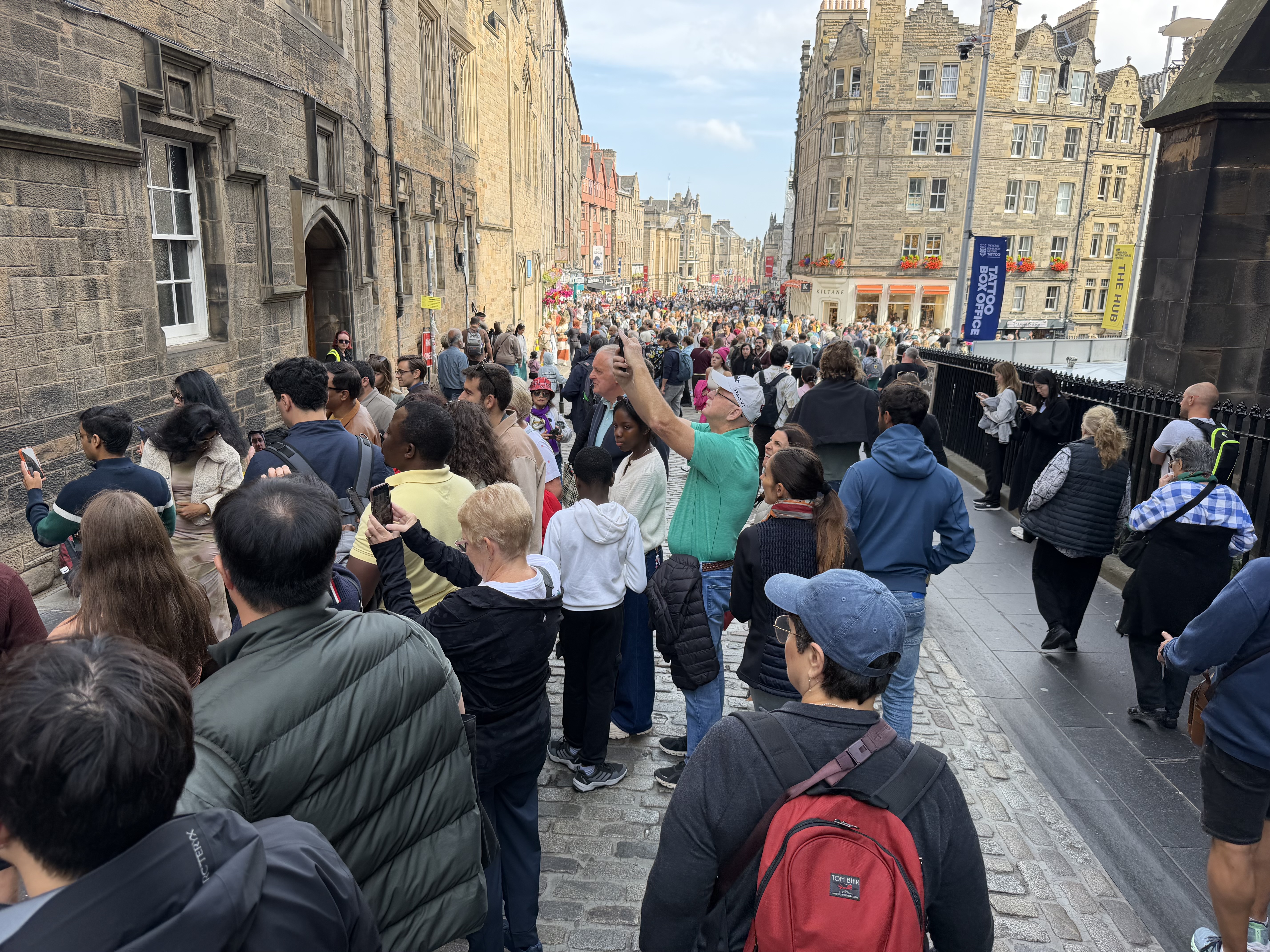 Most of Scotland came out to spend time on the Royal Mile