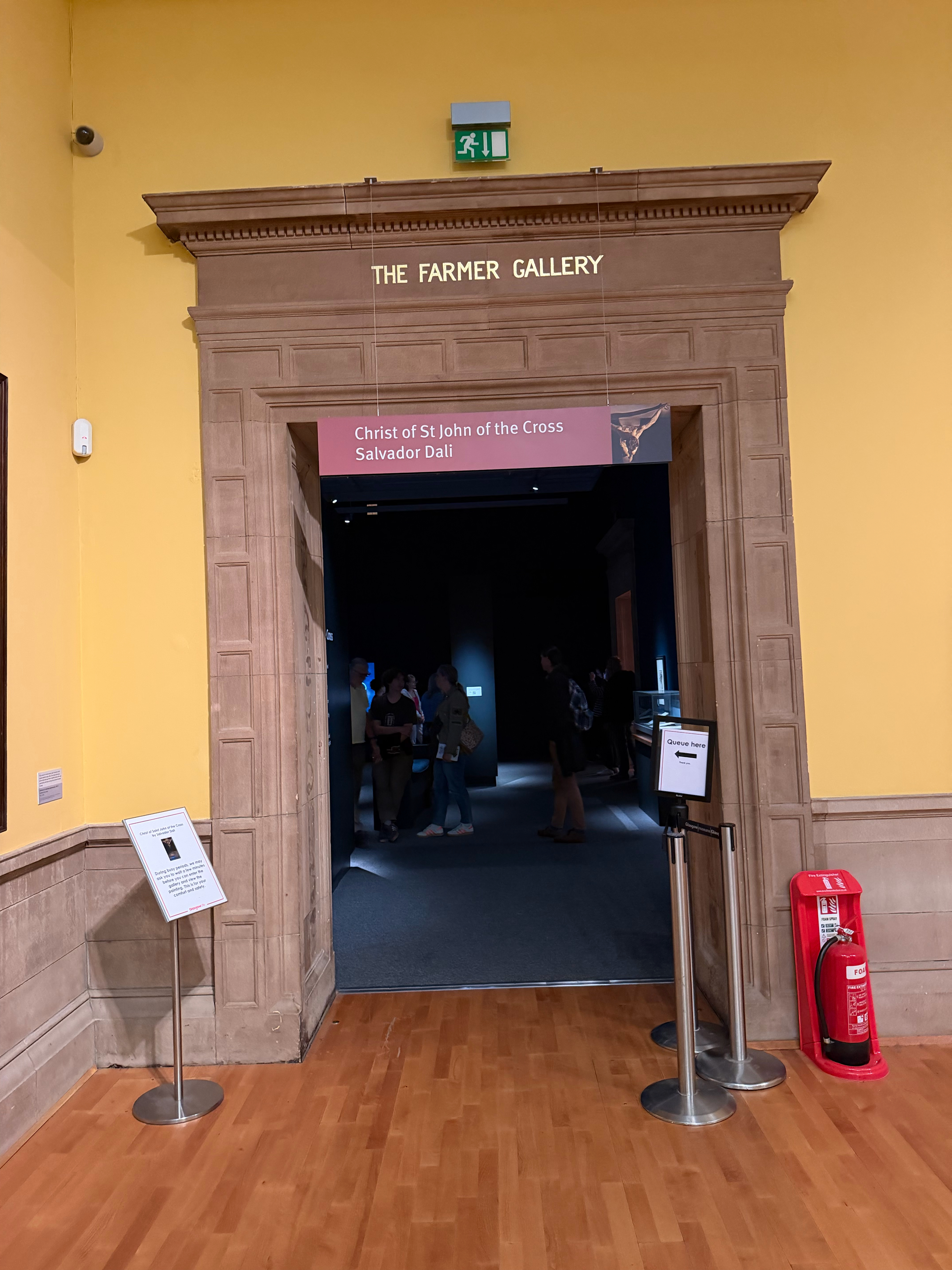 The painting is popular enough that it has its own gallery space in the museum.