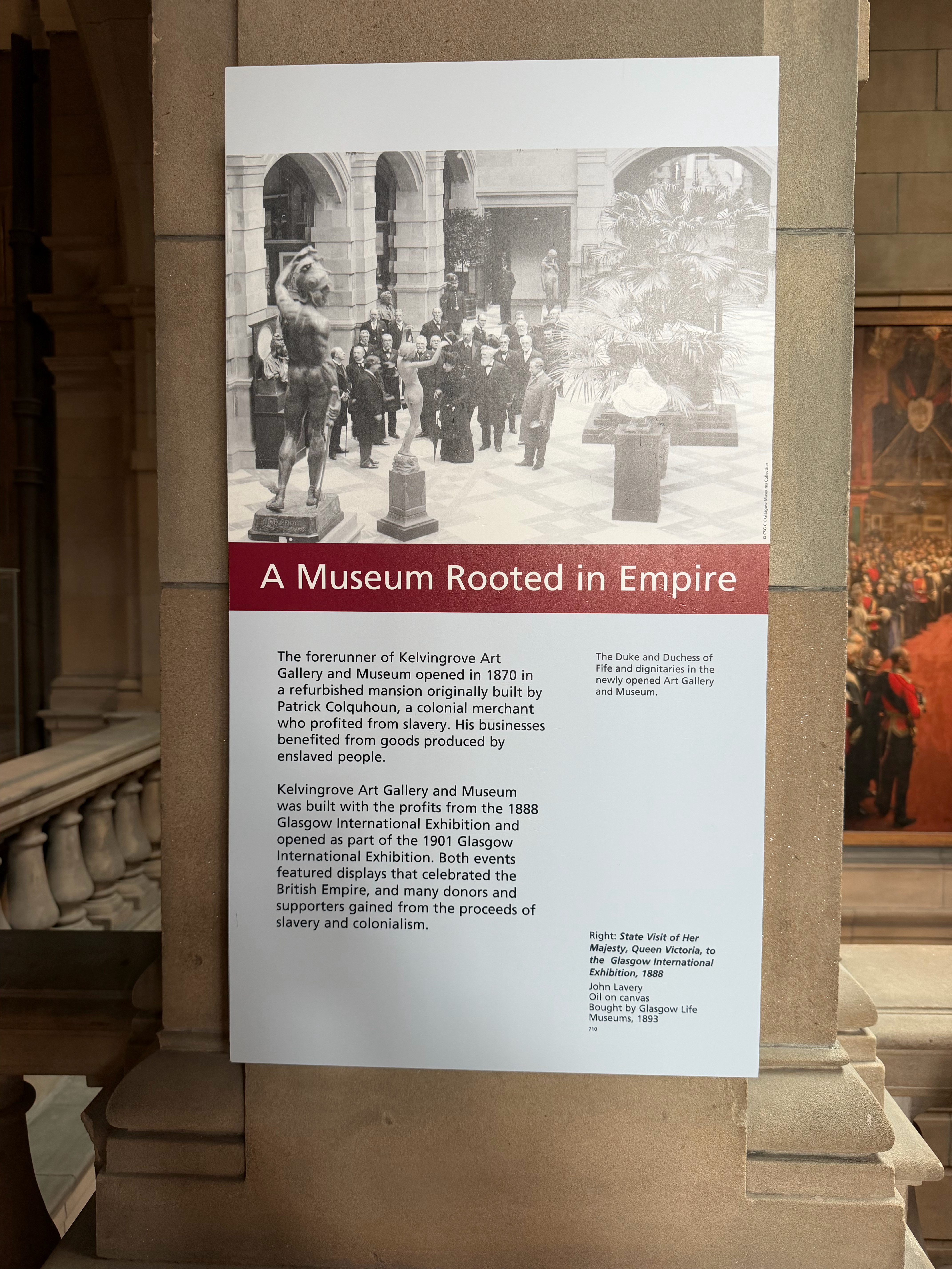 There were several displays that discussed aspects of Scotland’s role in the British Empire.